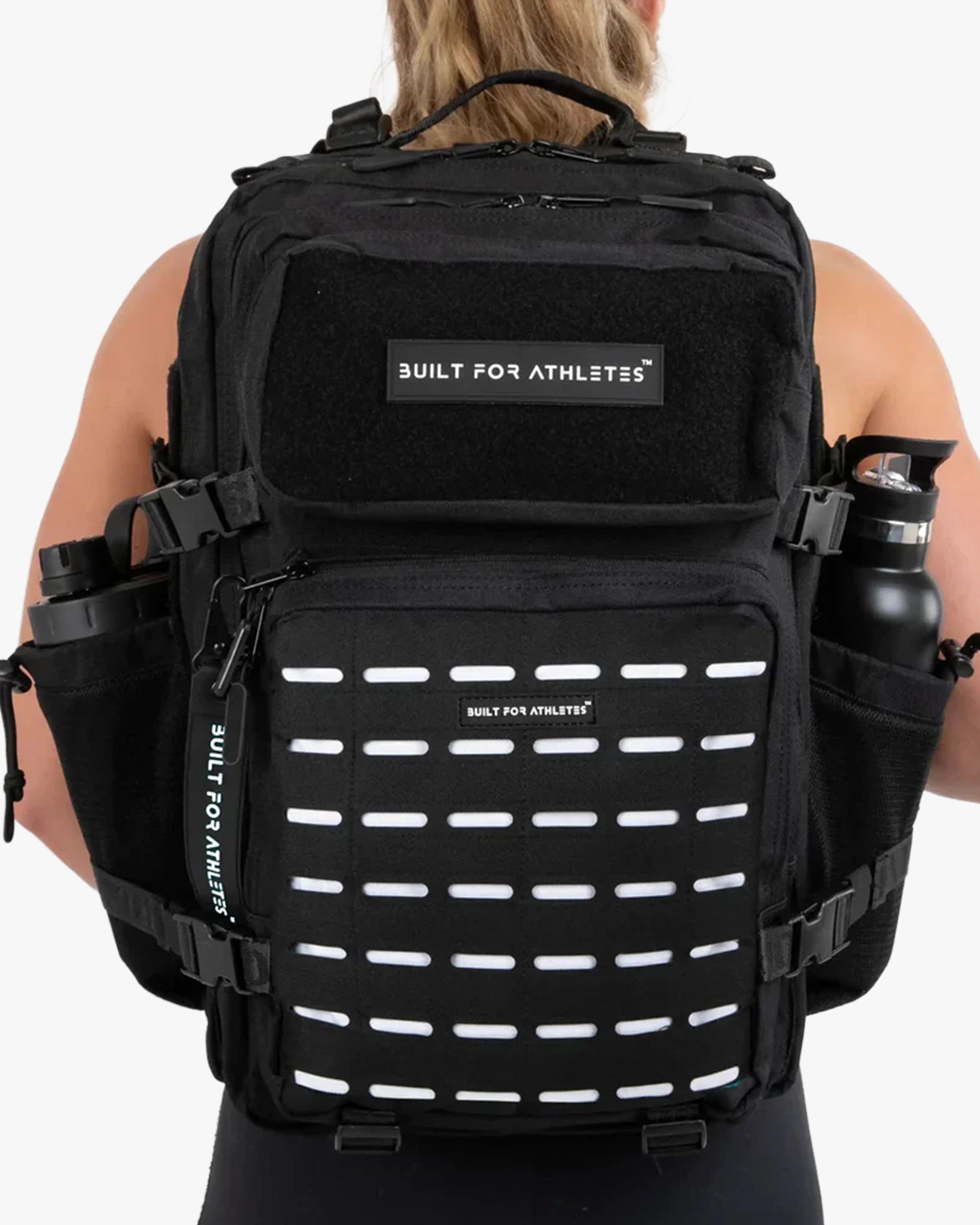 LARGE GYM BACKPACK BUILT FOR ATHLETES MONO CHROME