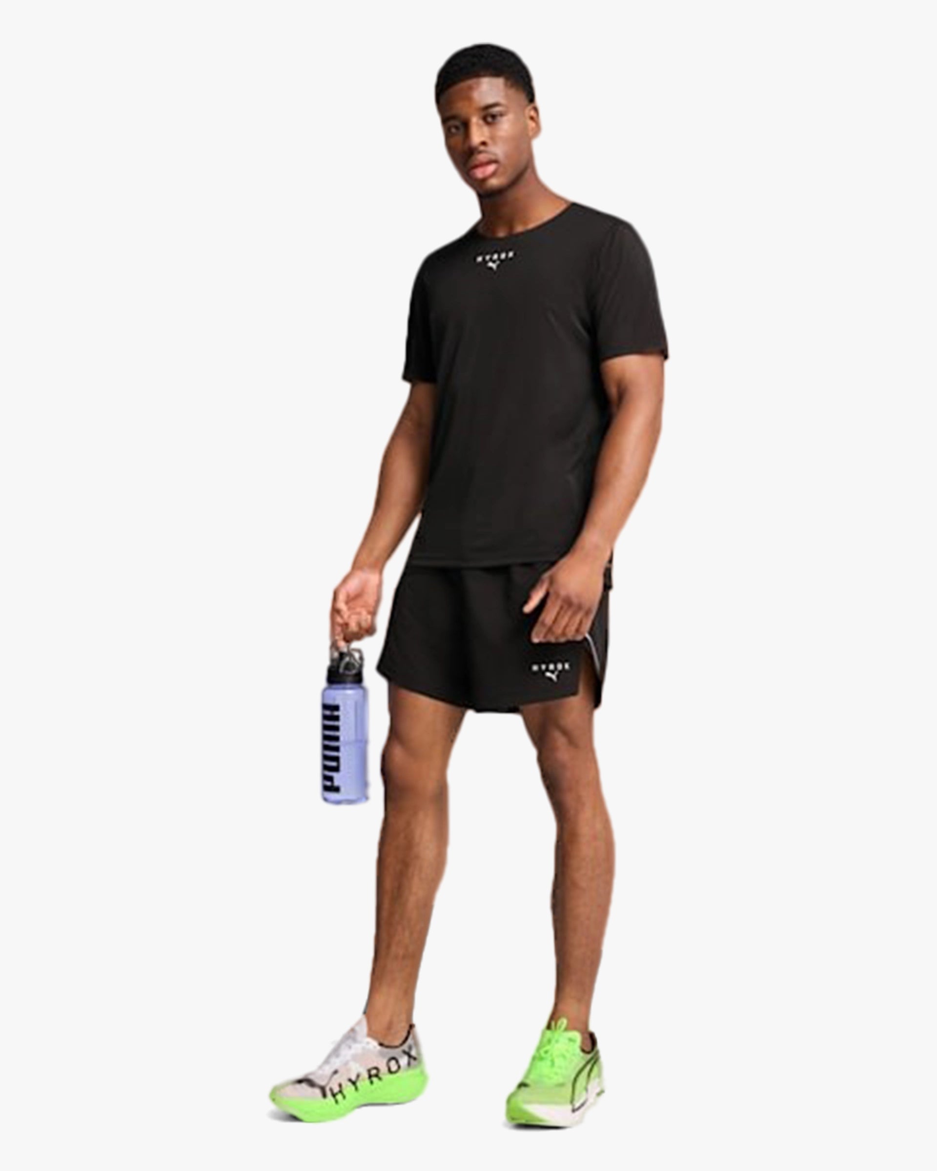 PUMA X HYROX MEN'S ULTRASPUN TEE BLACK