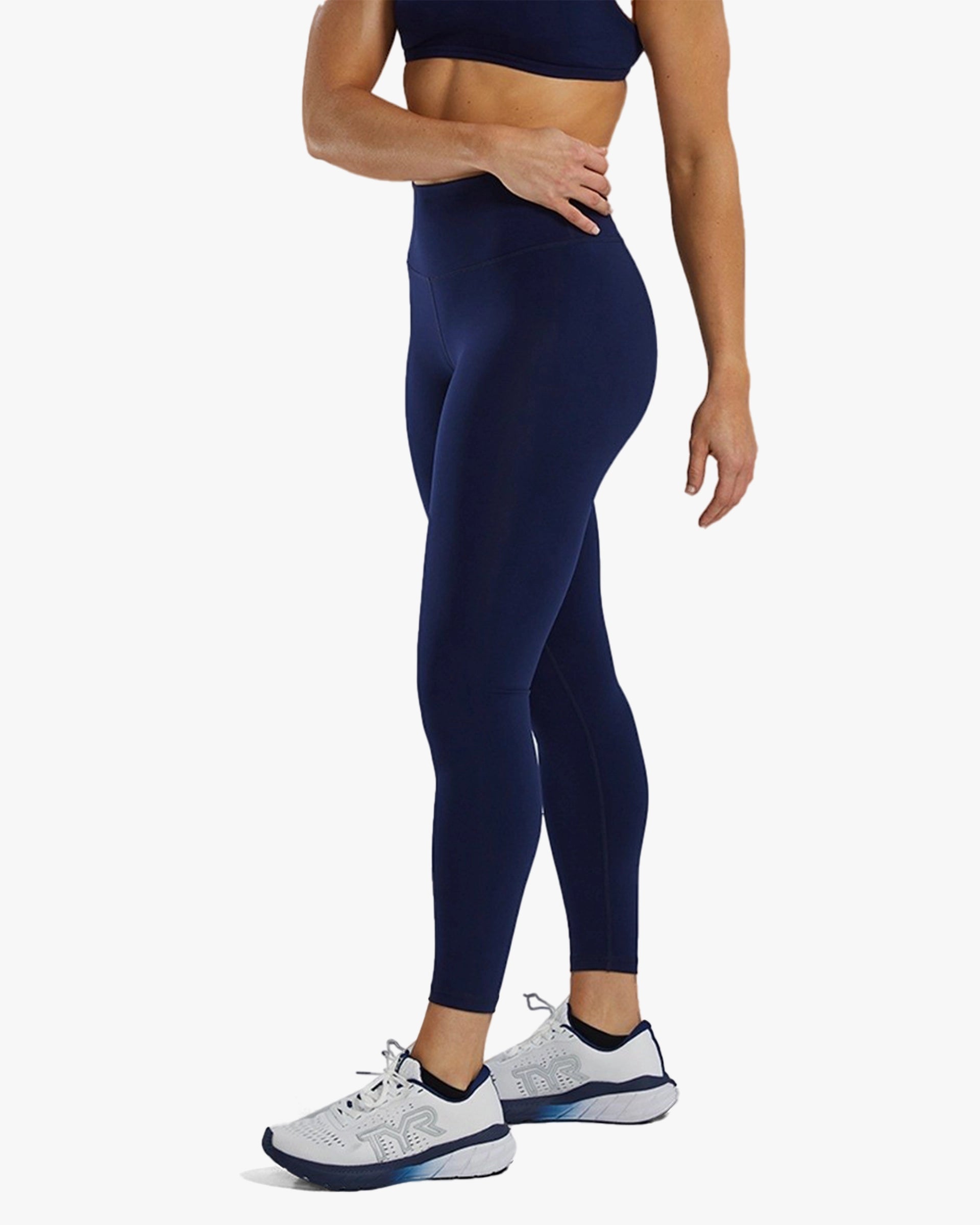 TYR LADIES 25  LEGGINGS NAVY