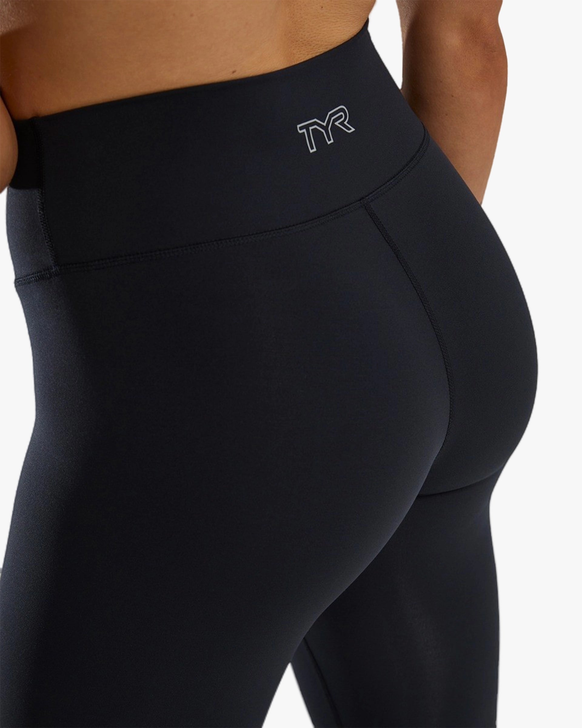 TYR LADIES 25  LEGGINGS BLACK