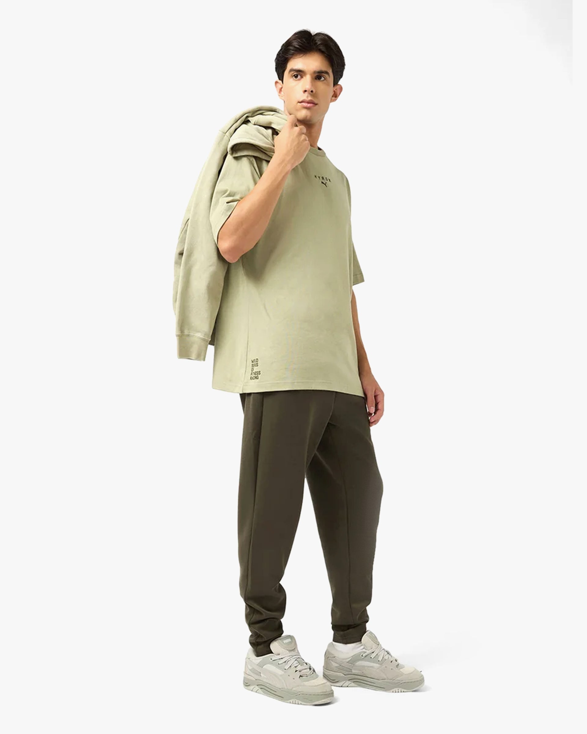 PUMA X HYROX MEN'S LIFESTYLE TEE LUX ARMY