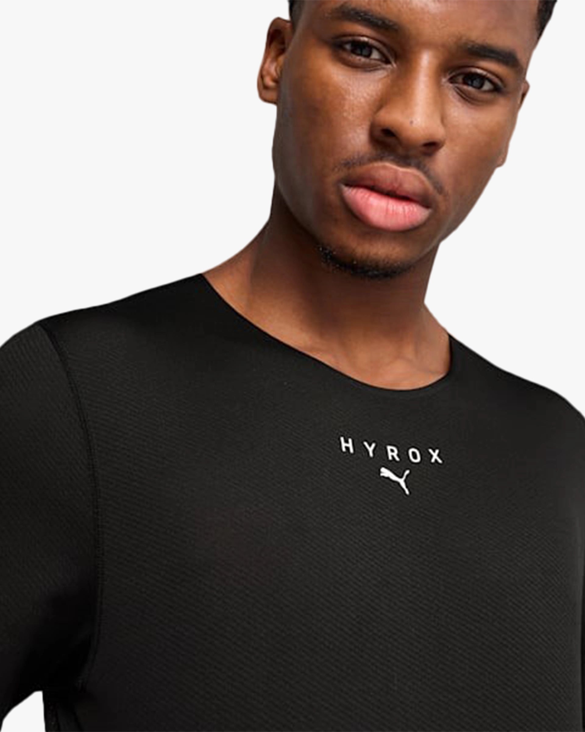 PUMA X HYROX MEN'S ULTRASPUN TEE BLACK