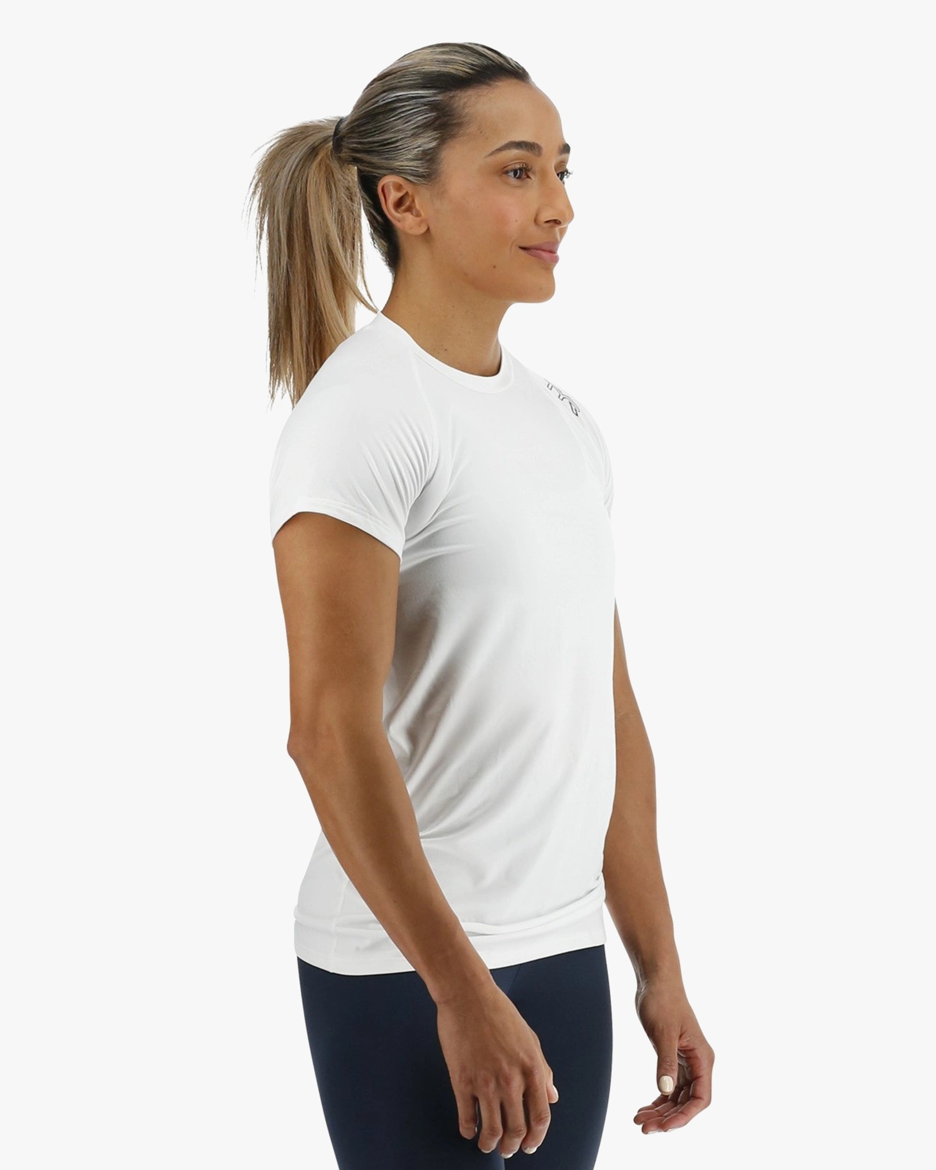 TYR WOMEN DRY SS TEE WHITE