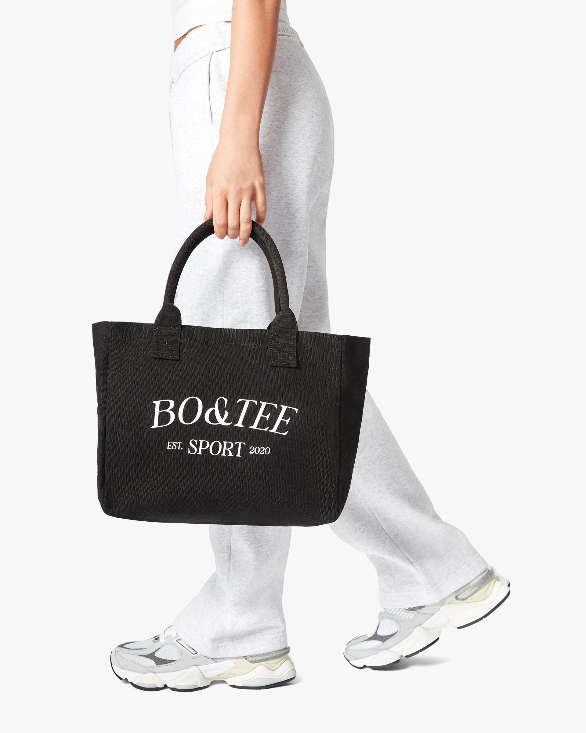 BO&TEE SMALL CANVAS TOTE BAG BLACK