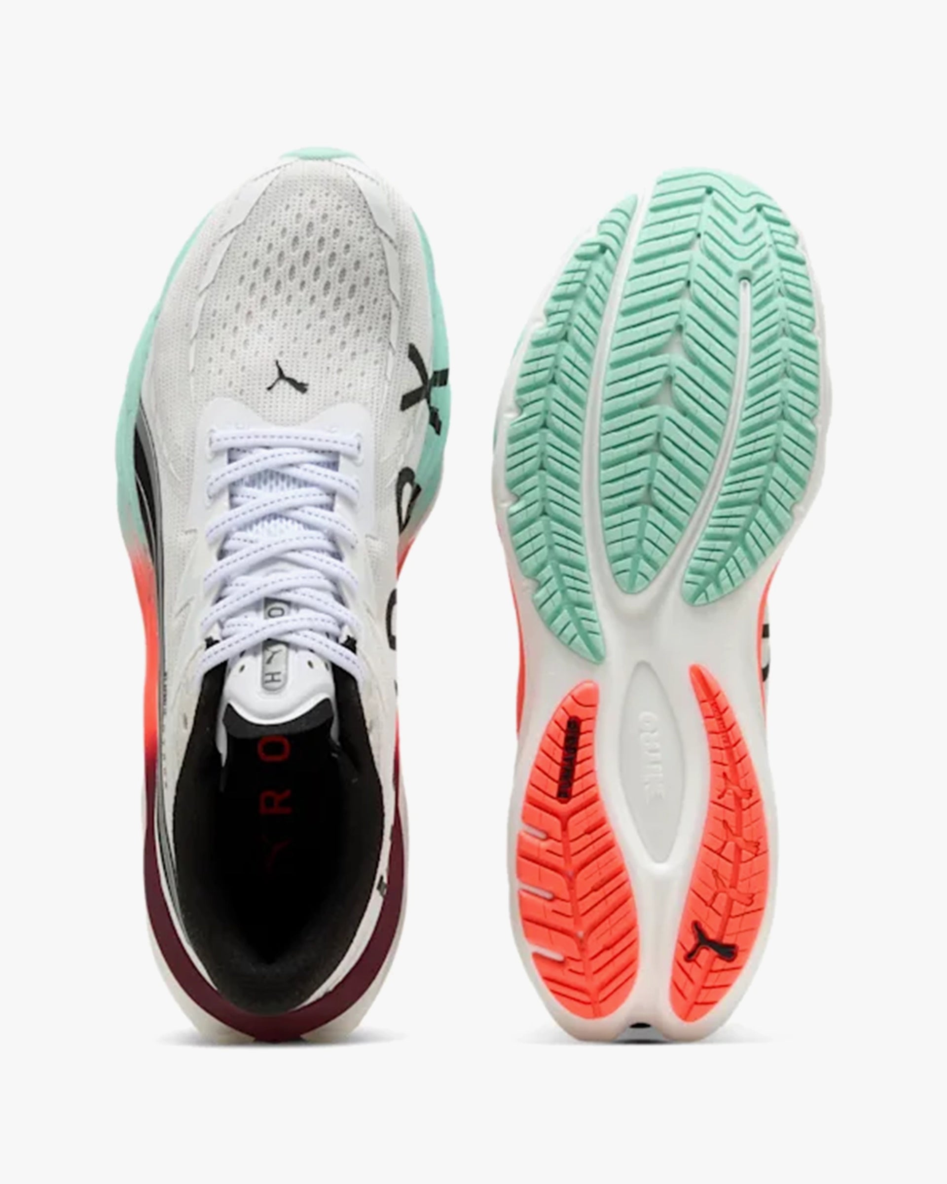 PUMA VELOCITY NITRO 4 HYROX WHITE MINT/GLOWING RED