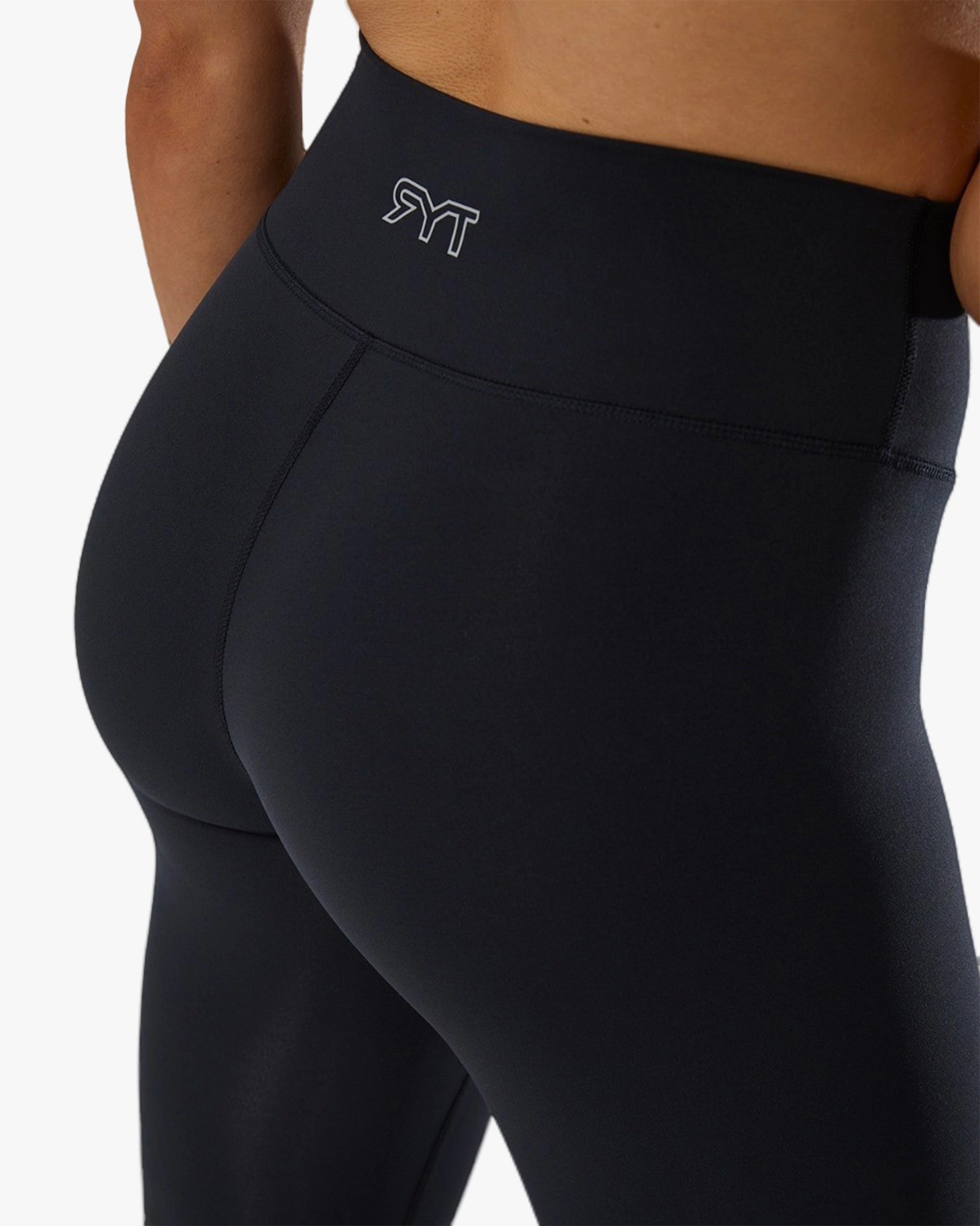 TYR LADIES 25  LEGGINGS BLACK