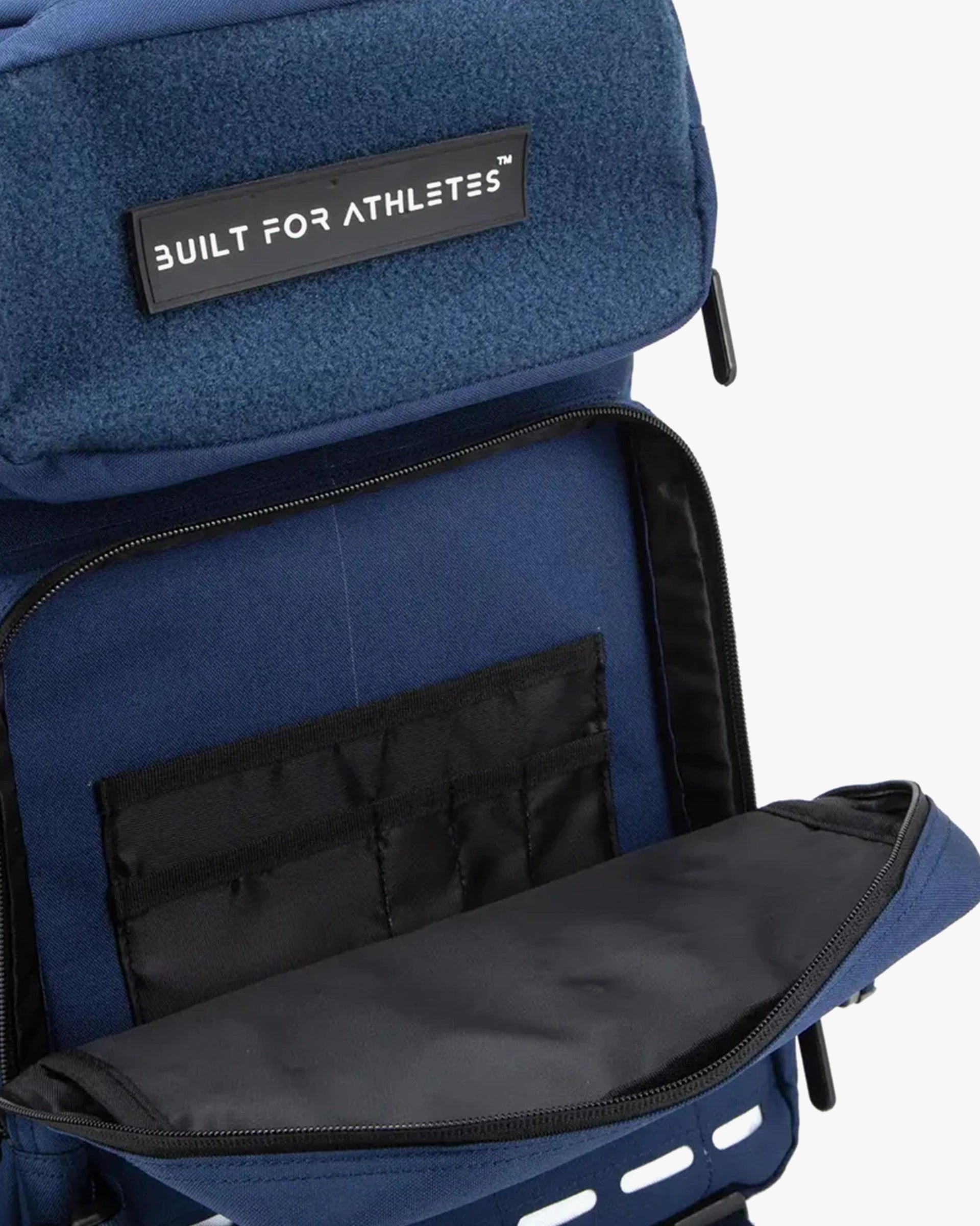 LARGE GYM BACKPACK BUILT FOR ATHLETES NAVY WHITE