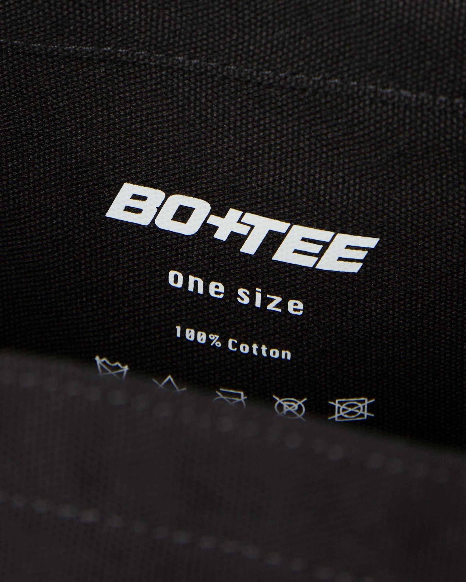 BO&TEE SMALL CANVAS TOTE BAG BLACK