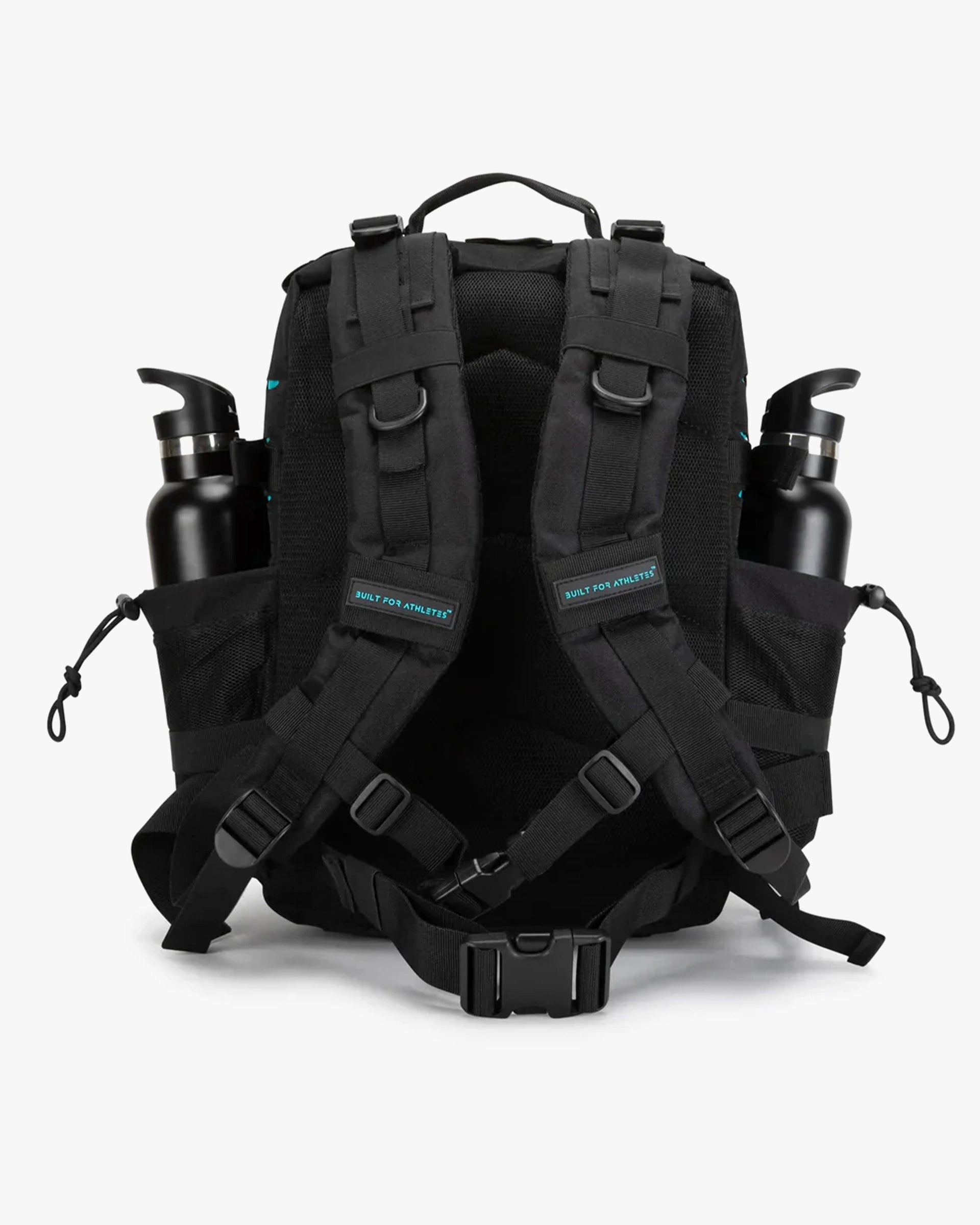 SMALL GYM BACK PACK BUILT FOR ATHLETES BLACK - AQUA