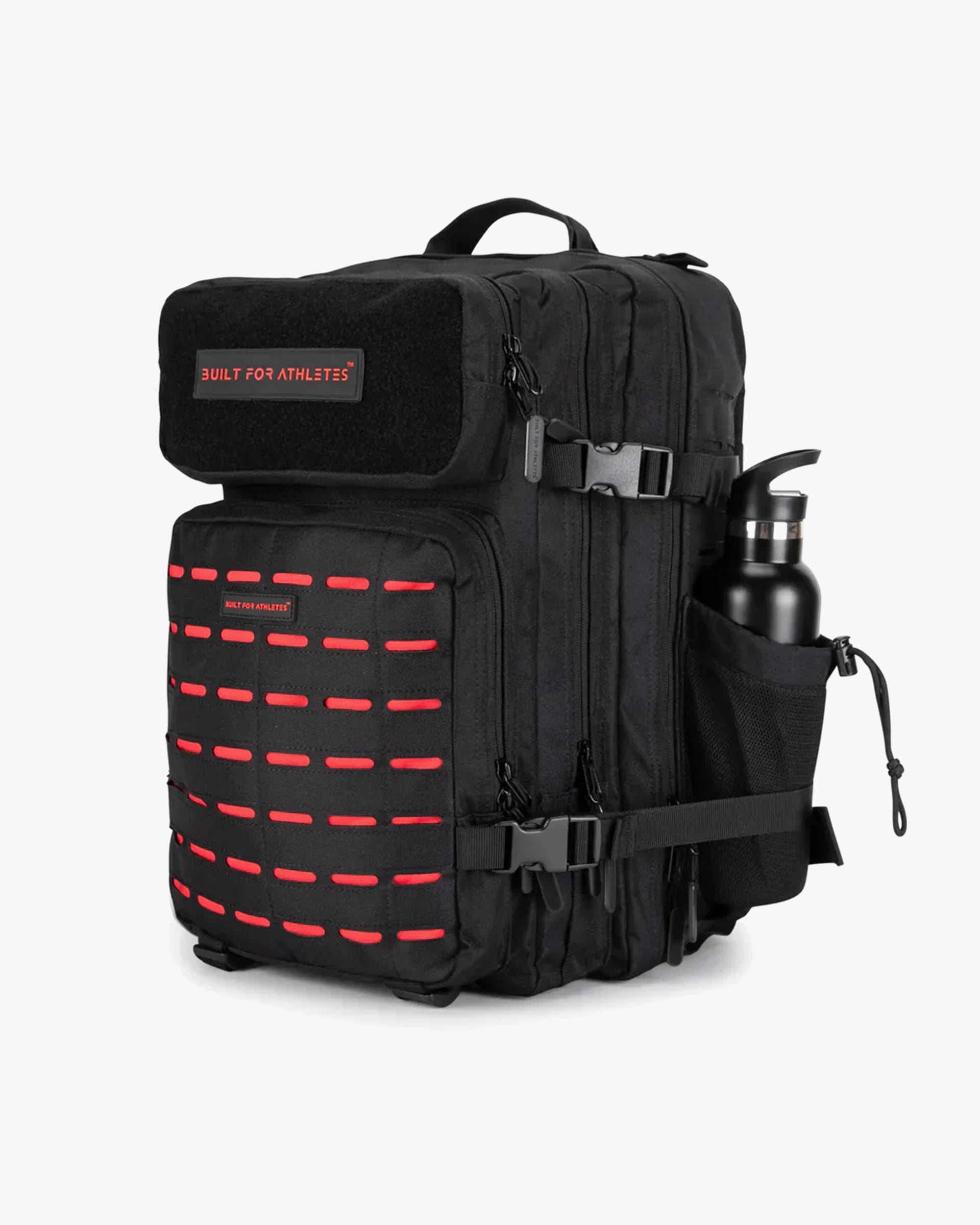 LARGE GYM BACKPACK BUILT FOR ATHLETES BLACK RED