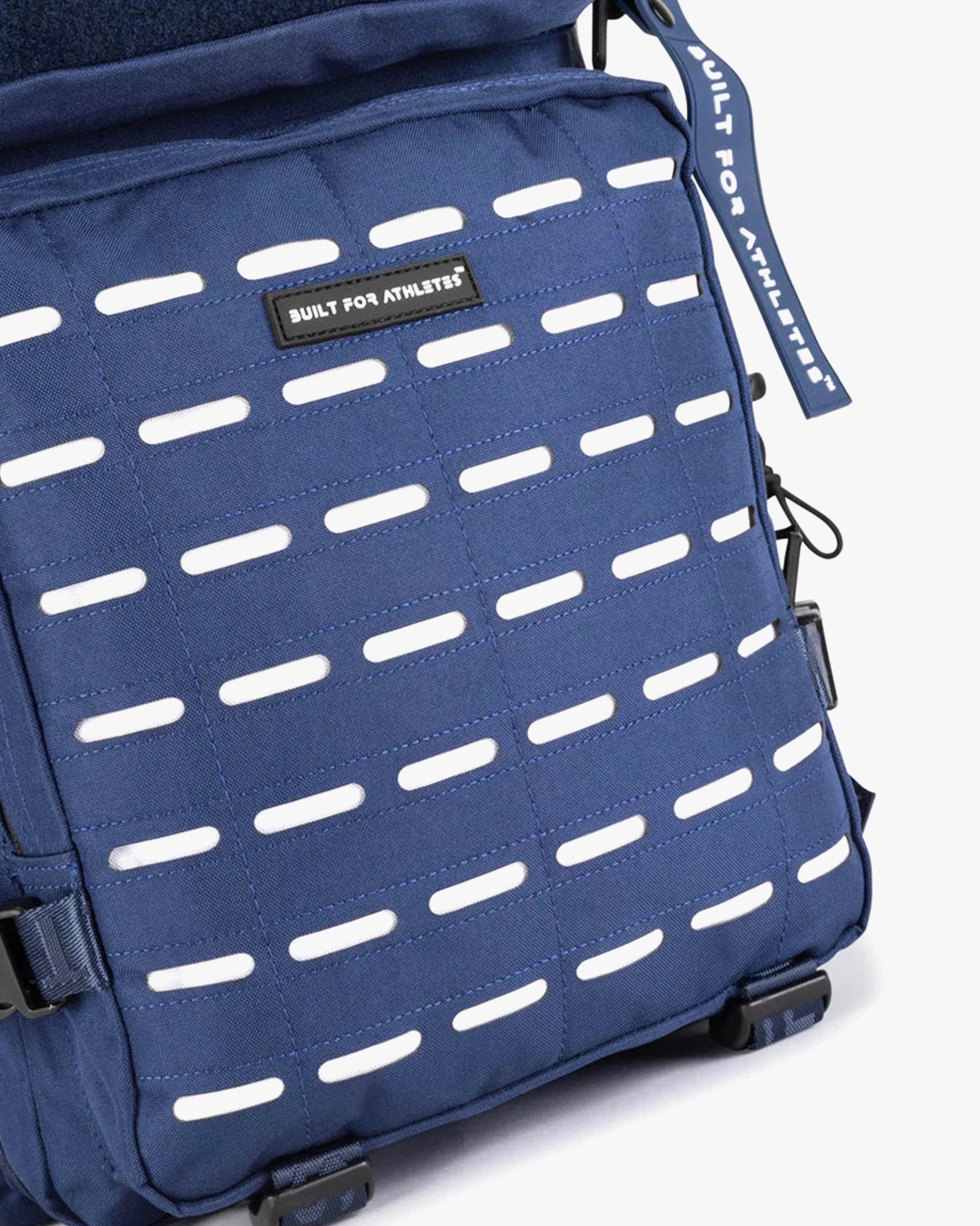 LARGE GYM BACKPACK BUILT FOR ATHLETES NAVY WHITE