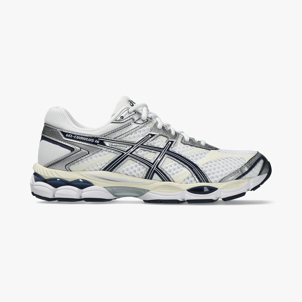 ASICS MEN SHOES GEL CUMULUS 16 WHITE/MIDNIGHT - Sole Therapy