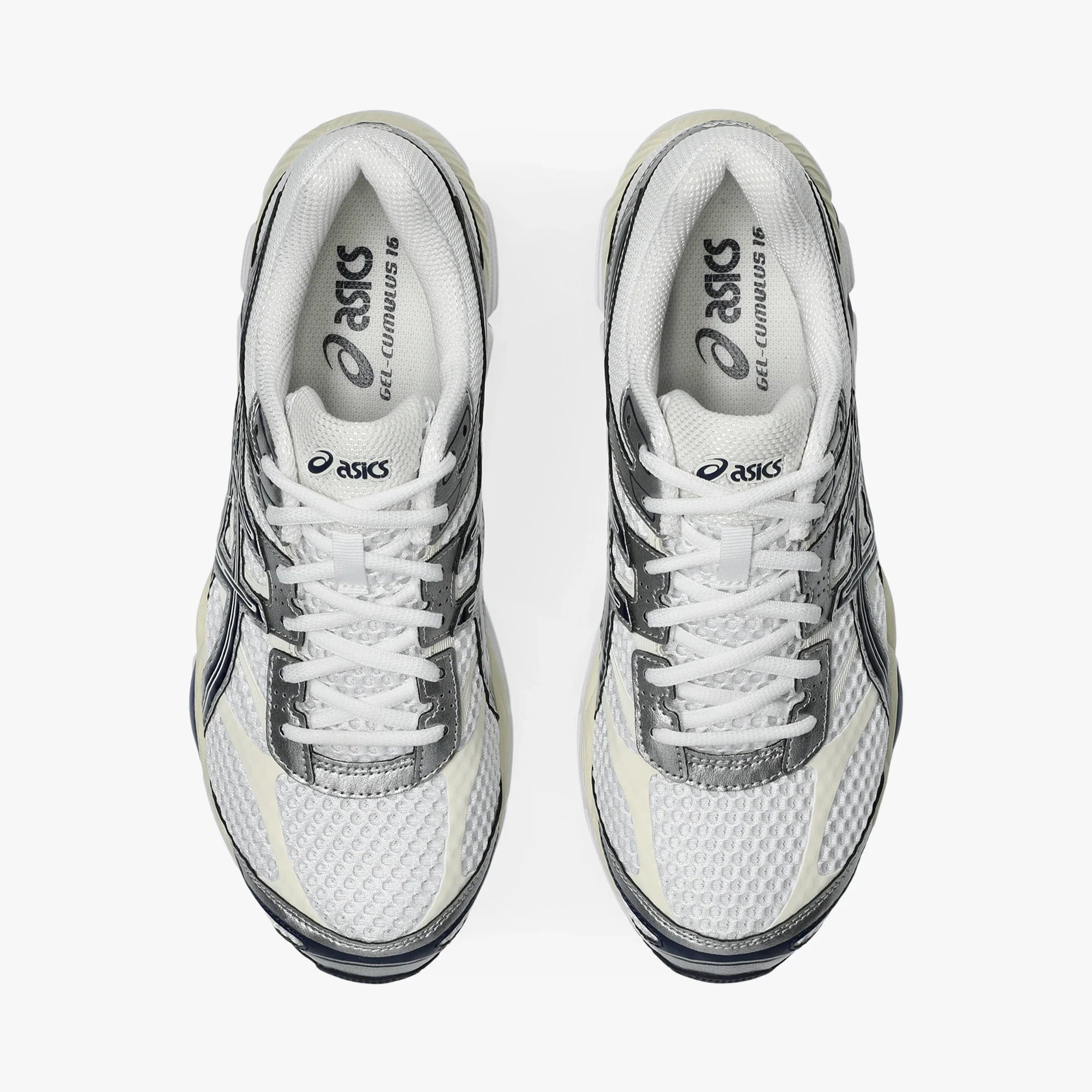 ASICS MEN SHOES GEL CUMULUS 16 WHITE/MIDNIGHT - Sole Therapy