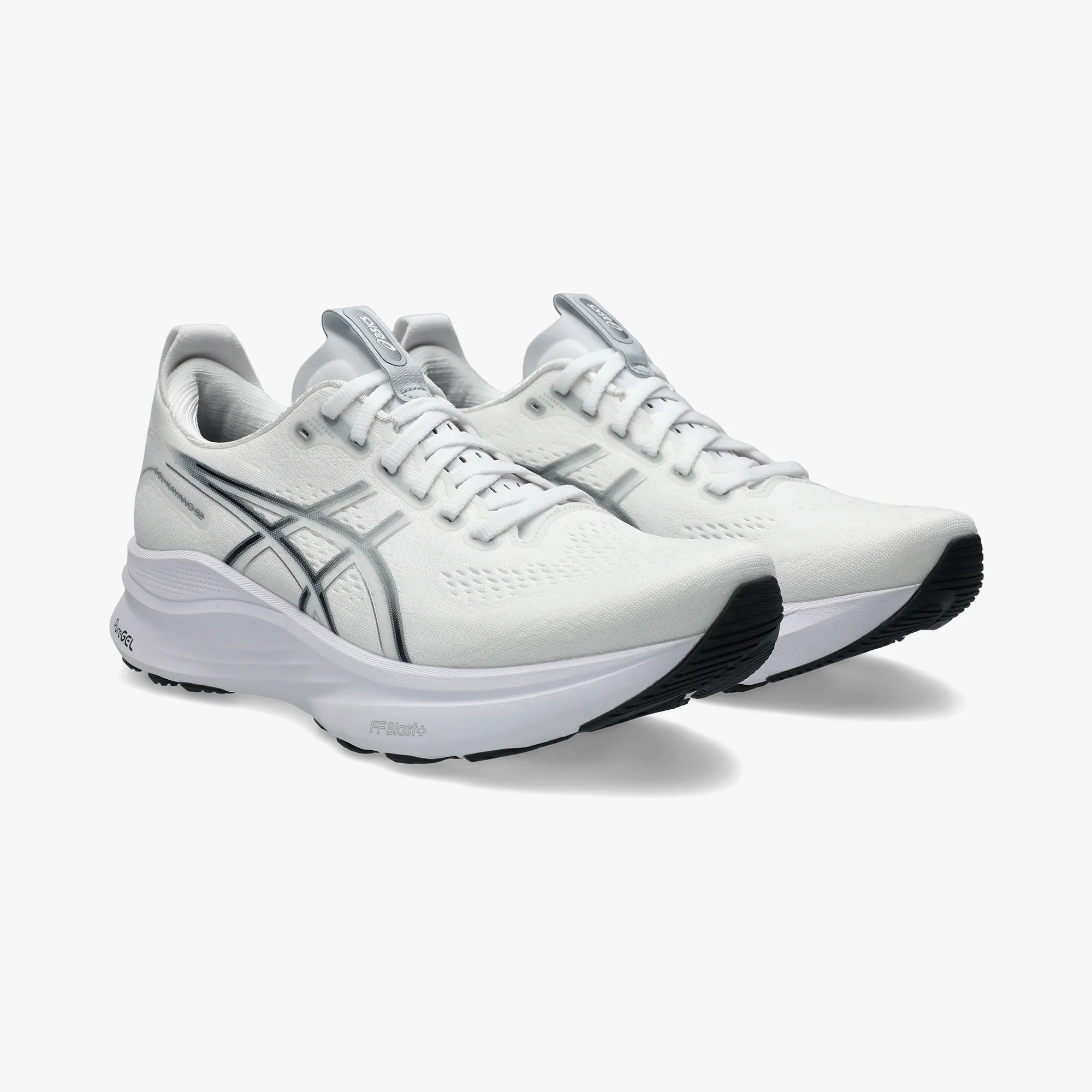 ASICS MEN SHOES GEL KAYANO 32 WHITE/PURE SILVER - Sole Therapy