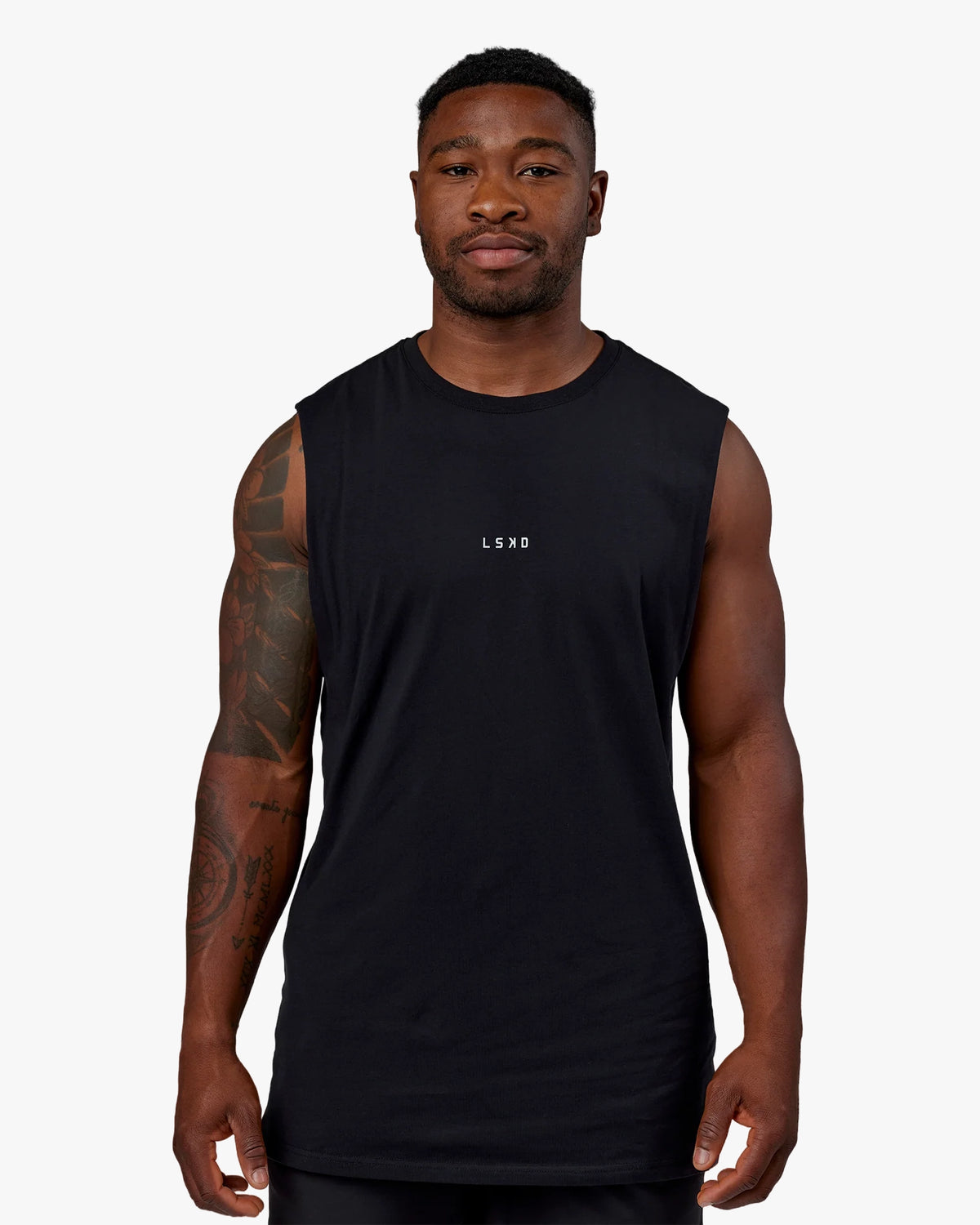 BASE FLXCOTTON TANK BLACK