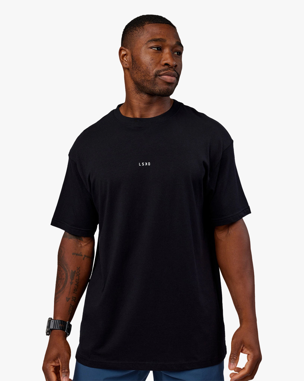 BASE FLXCOTTON TEE OVERSIZED - BLACK