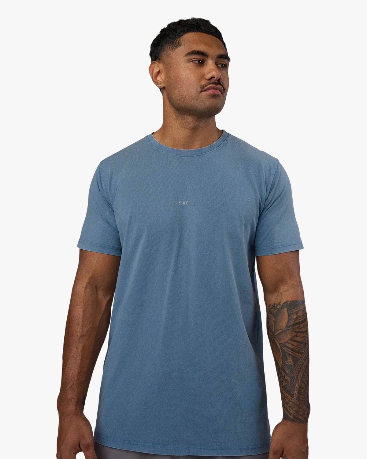 BASE FLXCOTTON TEE OVERSIZED ELEMENTAL BLUE WASHED