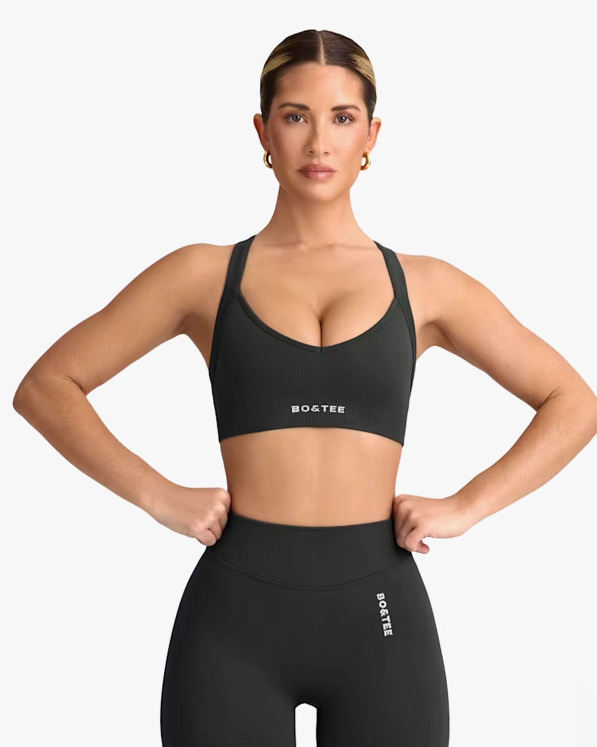 BO&TEE SUPER SCULPT SEAMLESS MINI SHORTS ASH