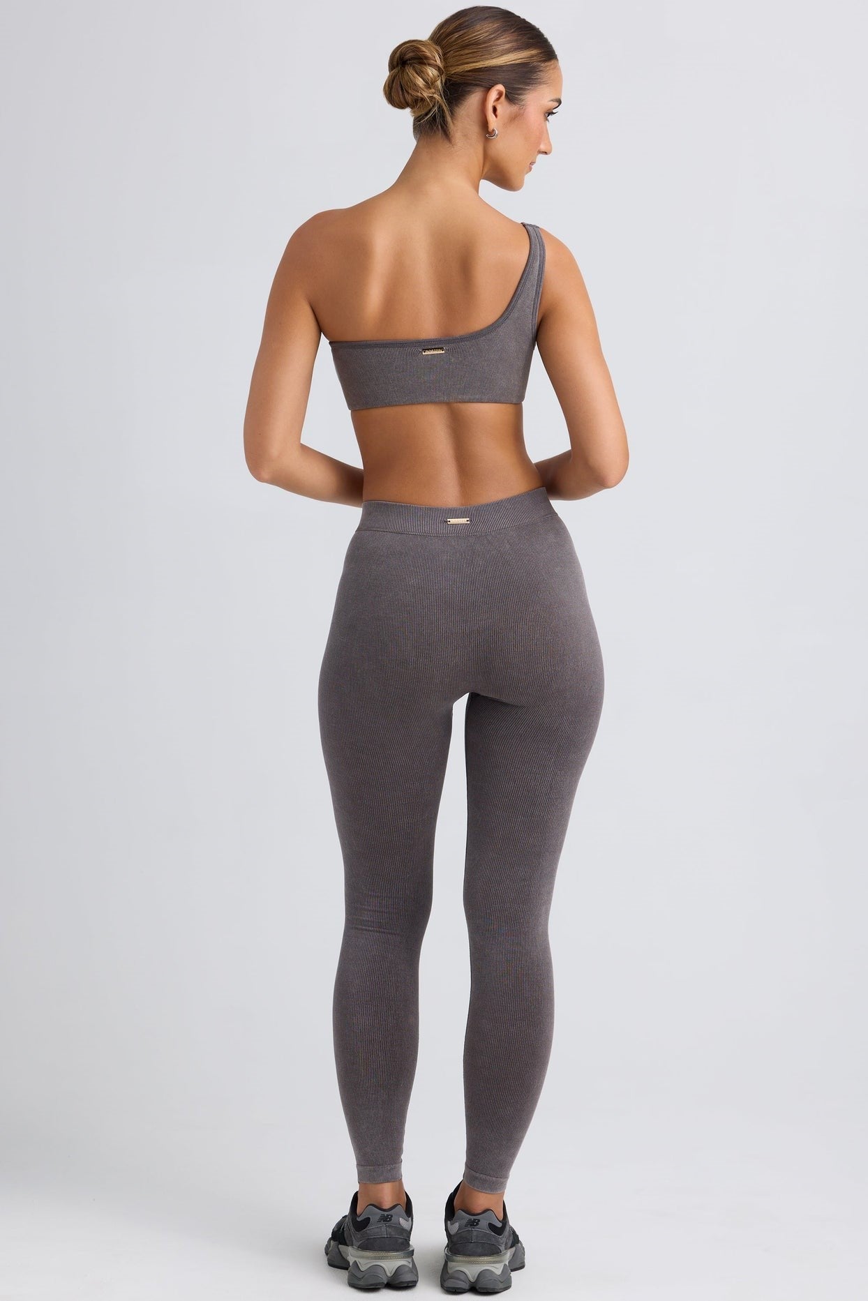 BO&TEE SEAMLESS RIB LEGGINGS WASHED CHARCOAL