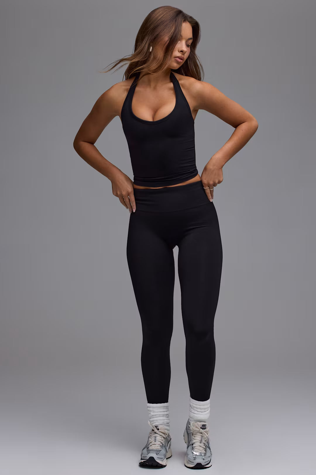 BO&TEE DEFINE LUXE HIGH-WAIST LEGGINGS BLACK