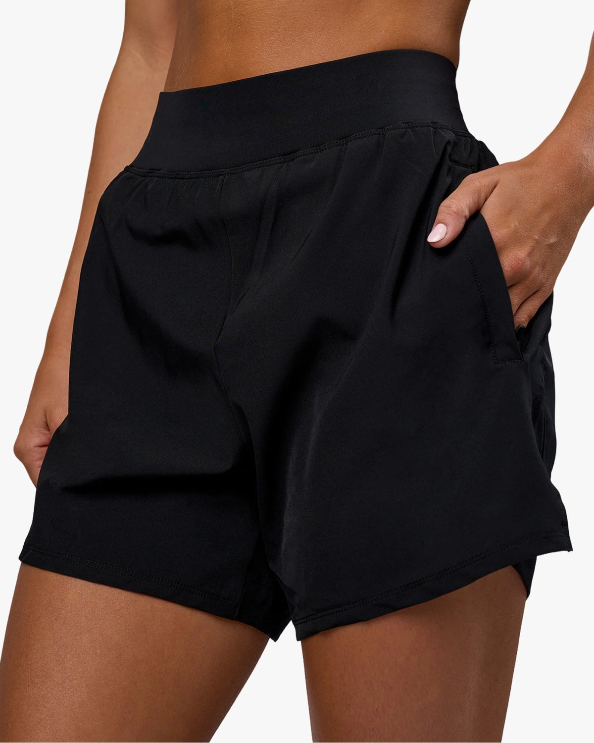 CHALLENGER 5" LINED PERFORMANCE SHORT BLACK