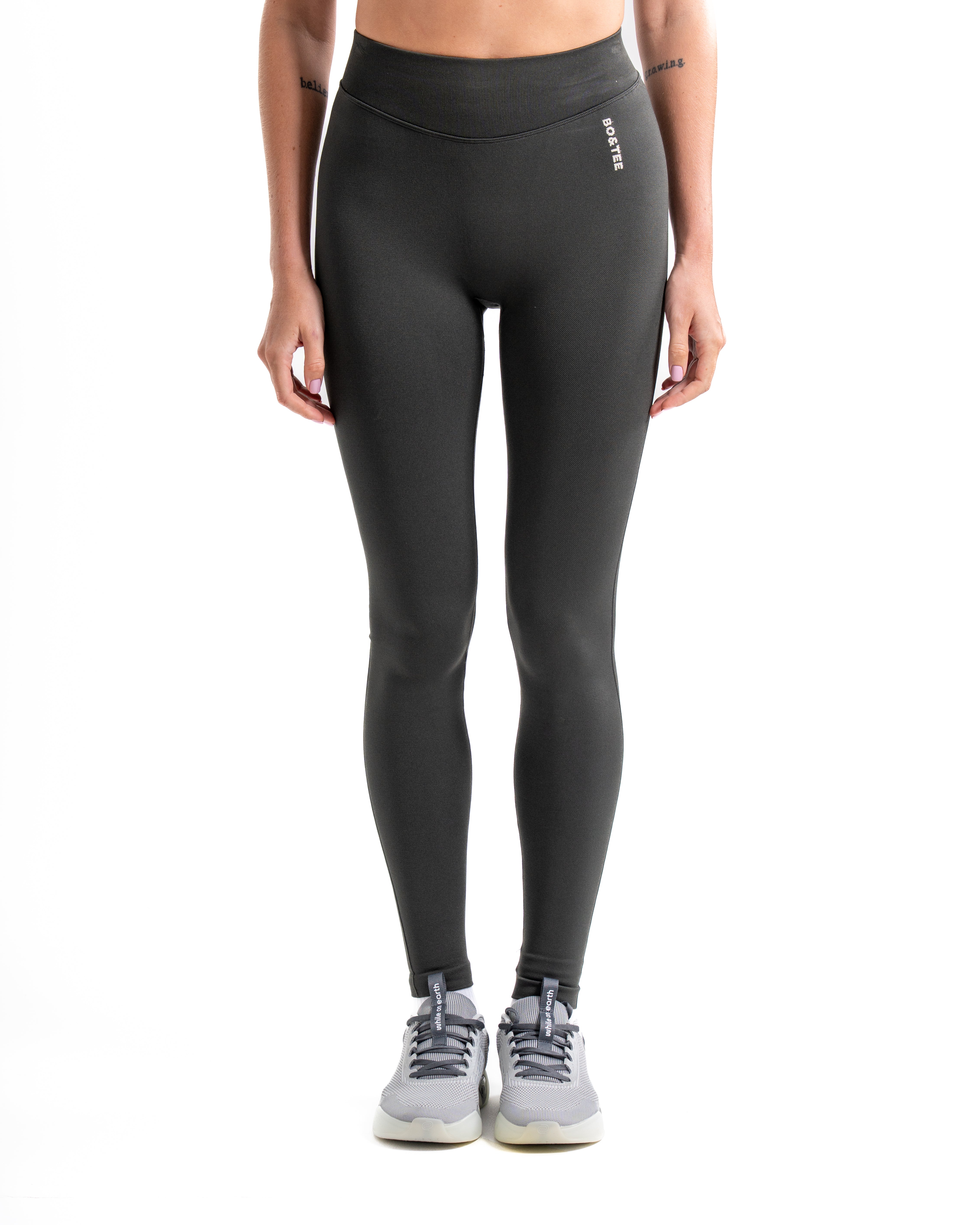 BO&TEE SUPER SCULPT SEAMLESS HIGH-WAIST LEGGINGS ASH