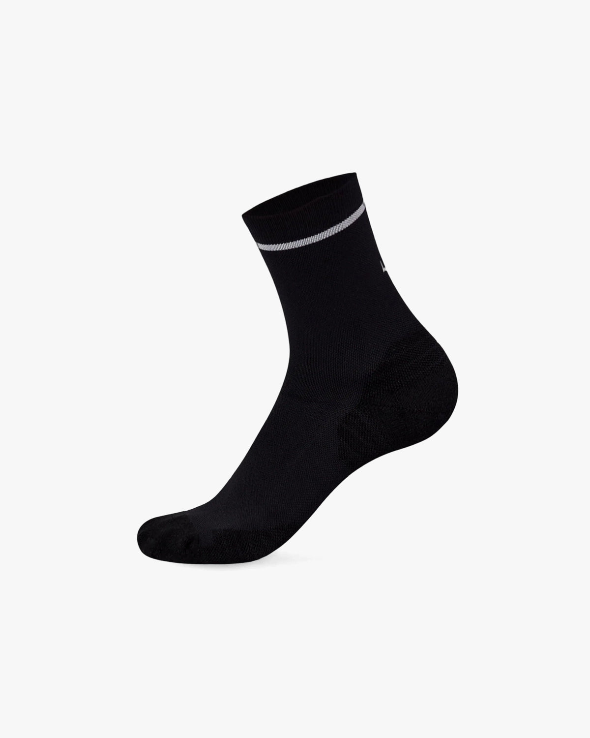 FAST PERFORMANCE QUARTER SOCKS 2.0 - BLACK-WHITE
