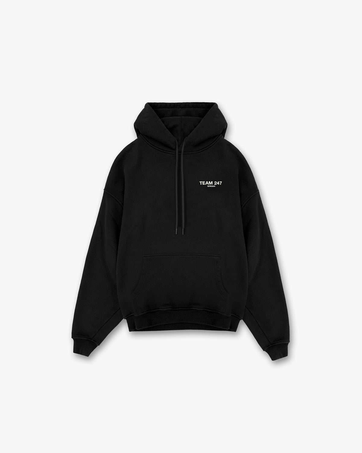 247 OVERSIZED HOODIE JET BLACK