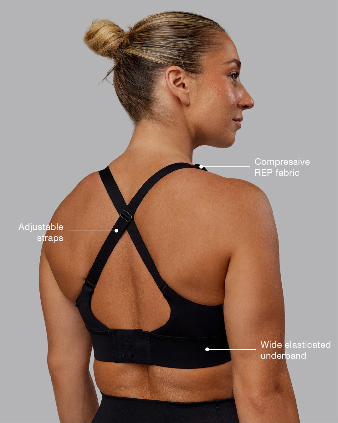 LSKD ACCELERATE SPORTS BRA - BLACK - image 2