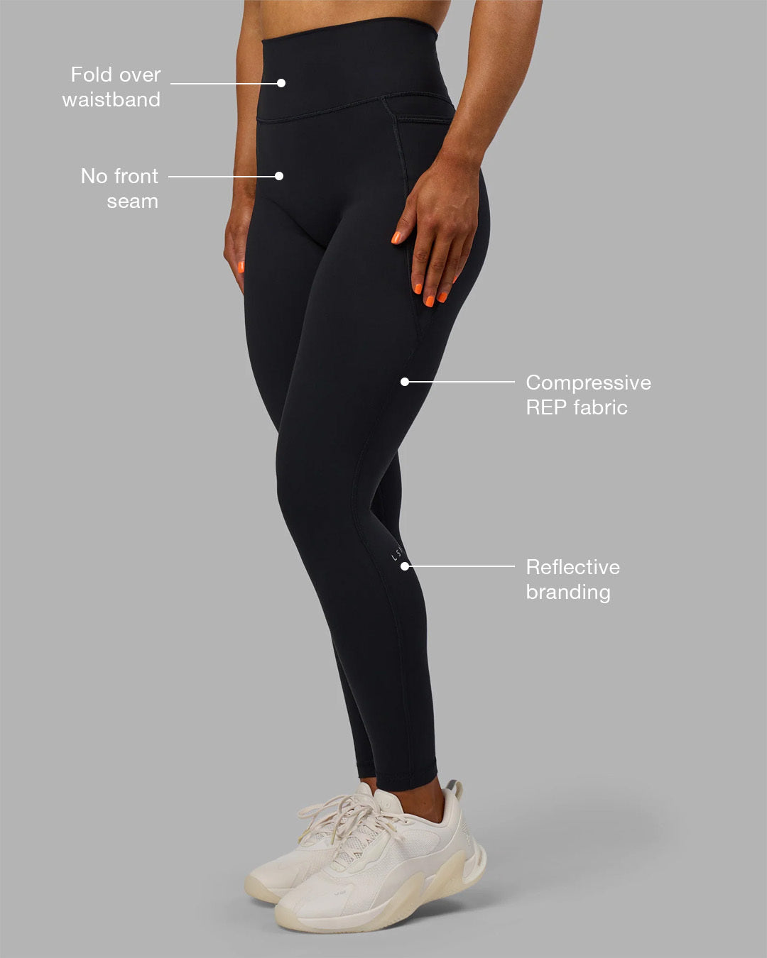 LSKD FUSION ULTRA HIGH-RISE FULL LENGTH LEGGING POCKETS - BLACK - image 8