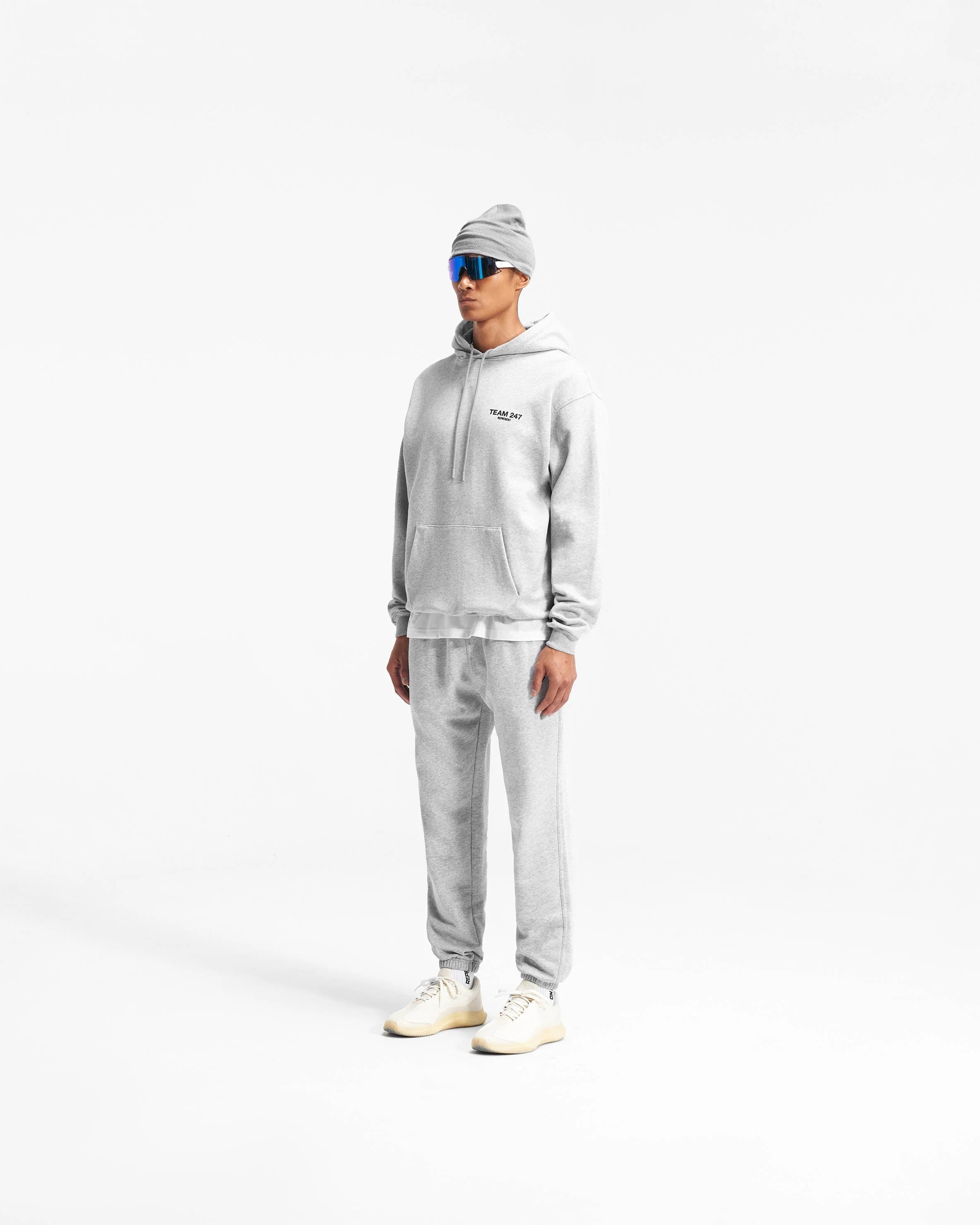 247 OVERSIZED HOODIE ASH GREY/BLACK