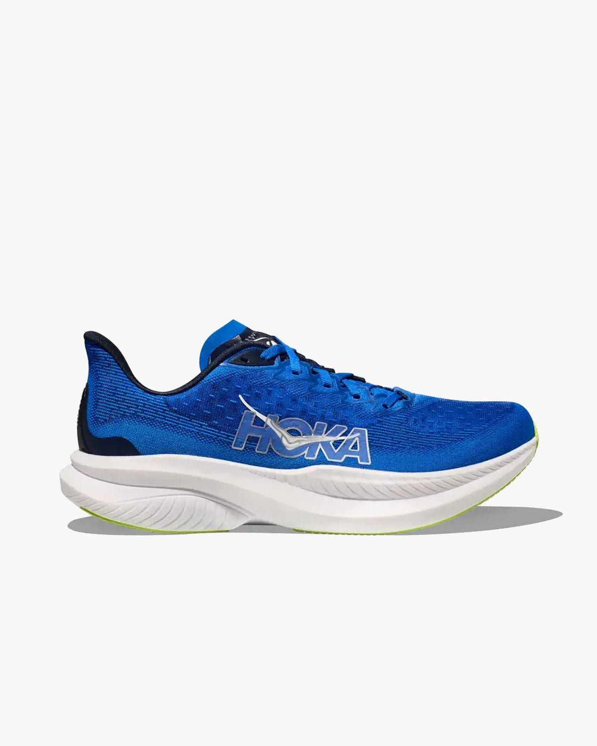 HOKA MENS RUNNING SHOES MACH6 ELECTRIC COBALT/VARSITY NAVY