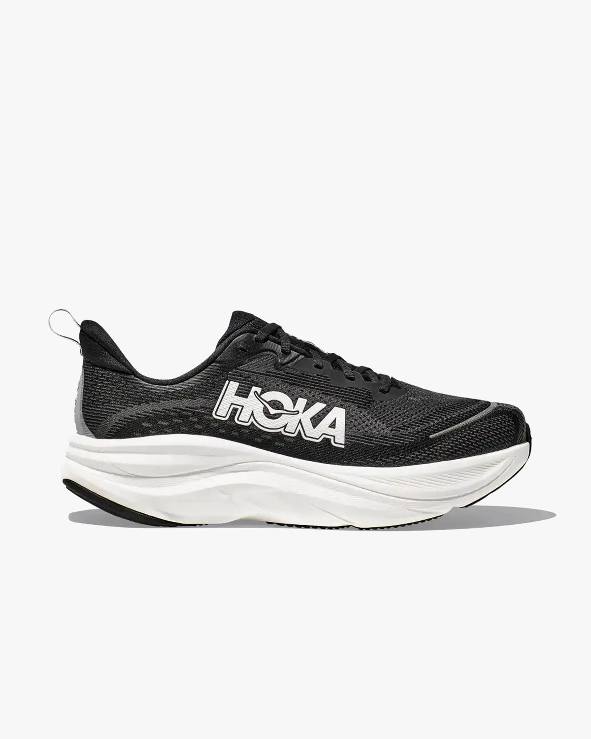 HOKA MENS RUNNING SHOES SKY FLOW BLACK/WHITE