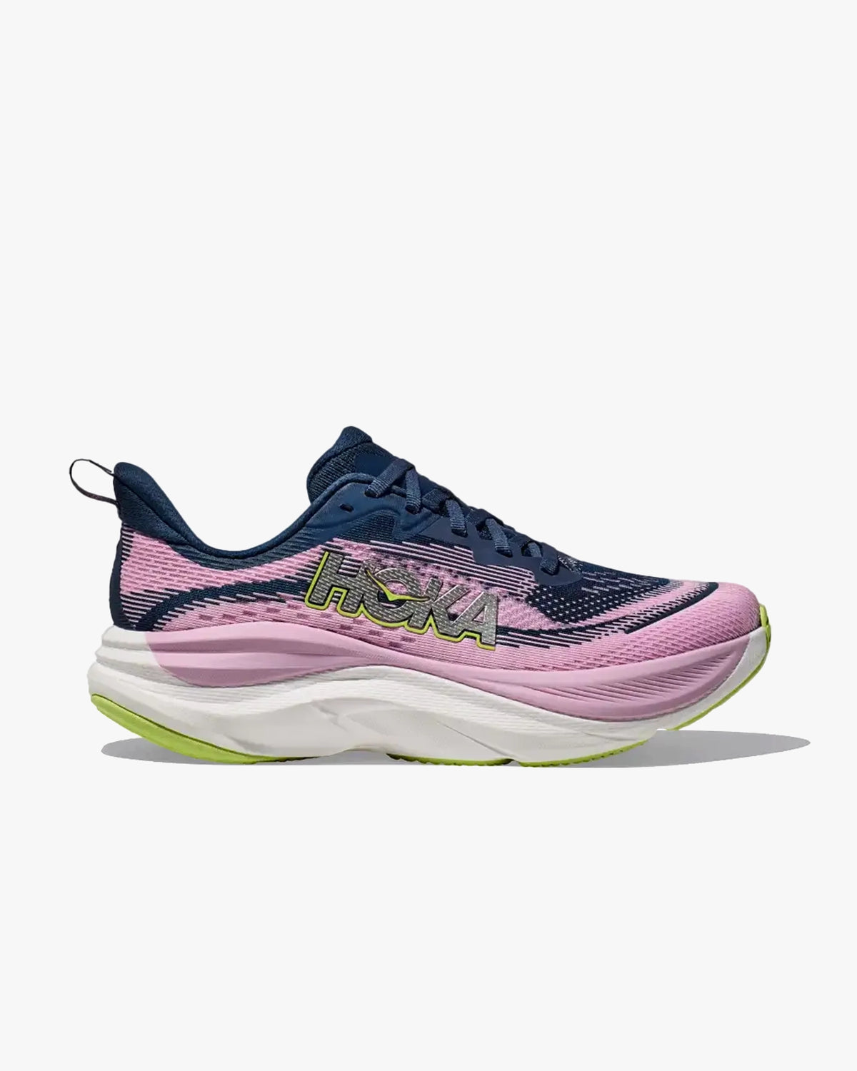 HOKA WOMEN'S RUNNING SHOES SKY FLOW MIDNIGHT / PINK TWILIGHT