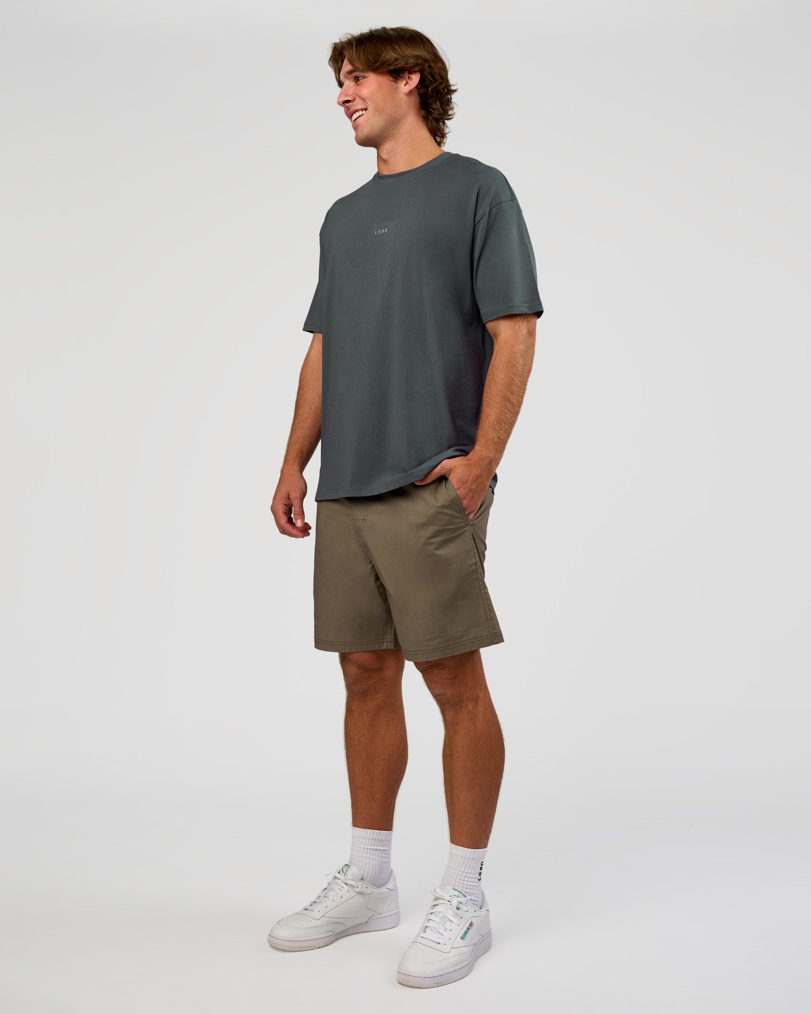 LSKD BASE FLXCOTTON TEE OVERSIZED - DARK SLATE - image 2