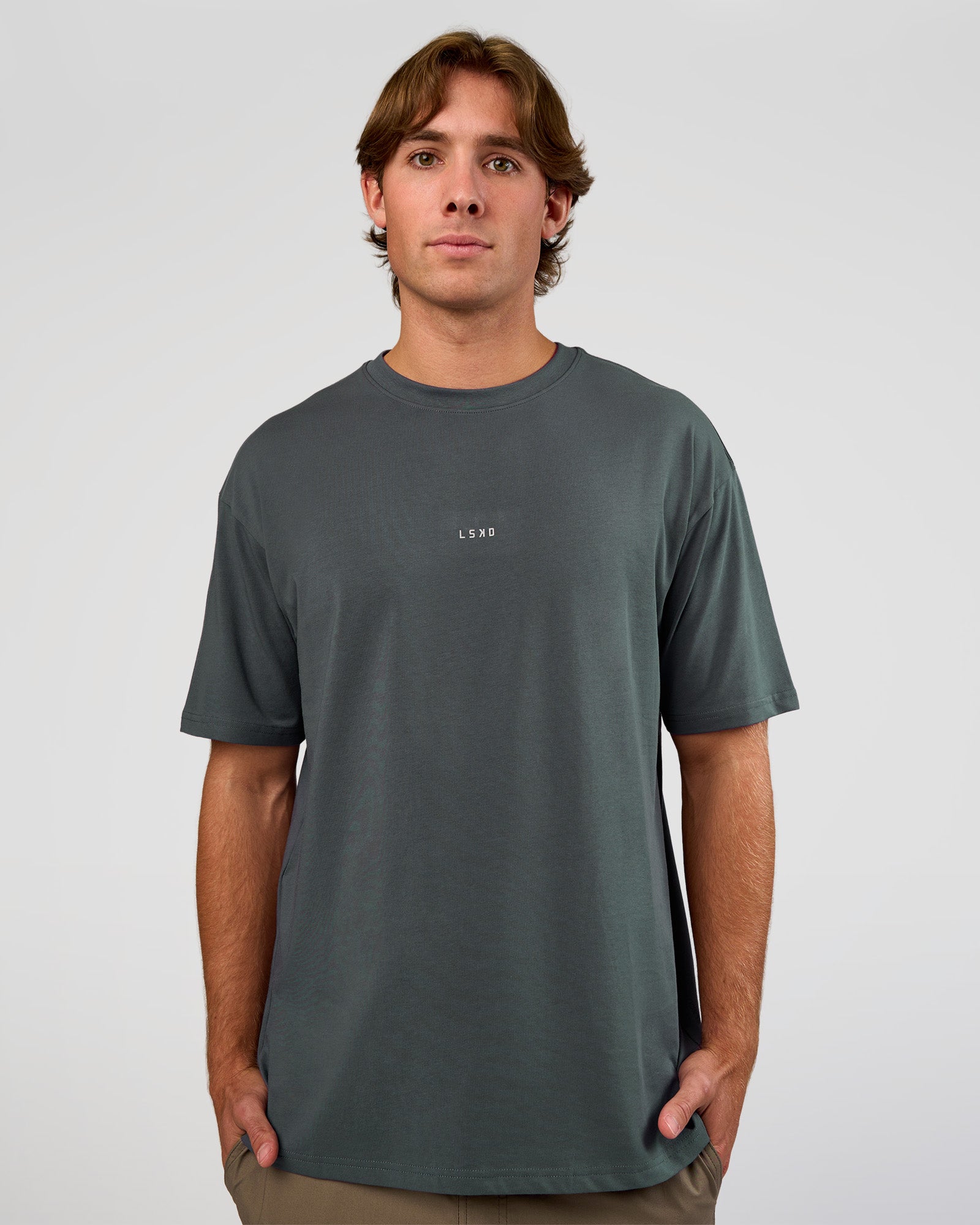 LSKD BASE FLXCOTTON TEE OVERSIZED - DARK SLATE - image 1