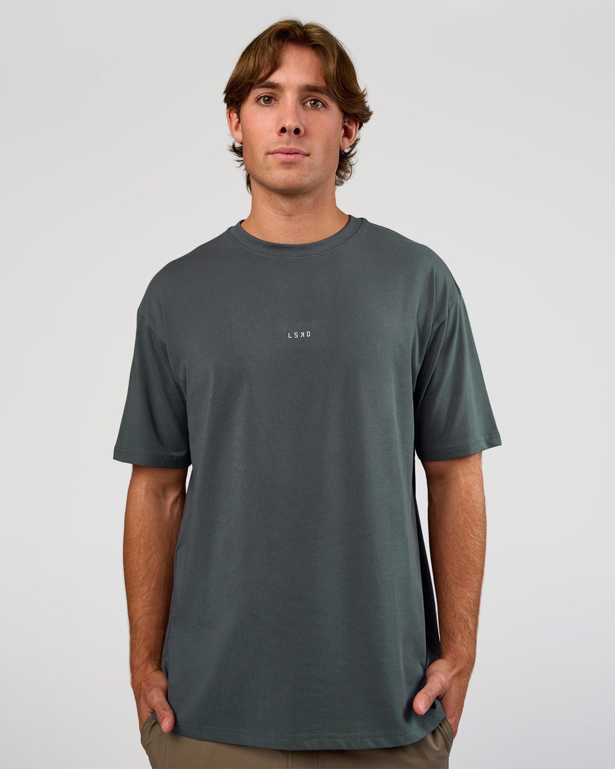 LSKD BASE FLXCOTTON TEE OVERSIZED - DARK SLATE - image 1