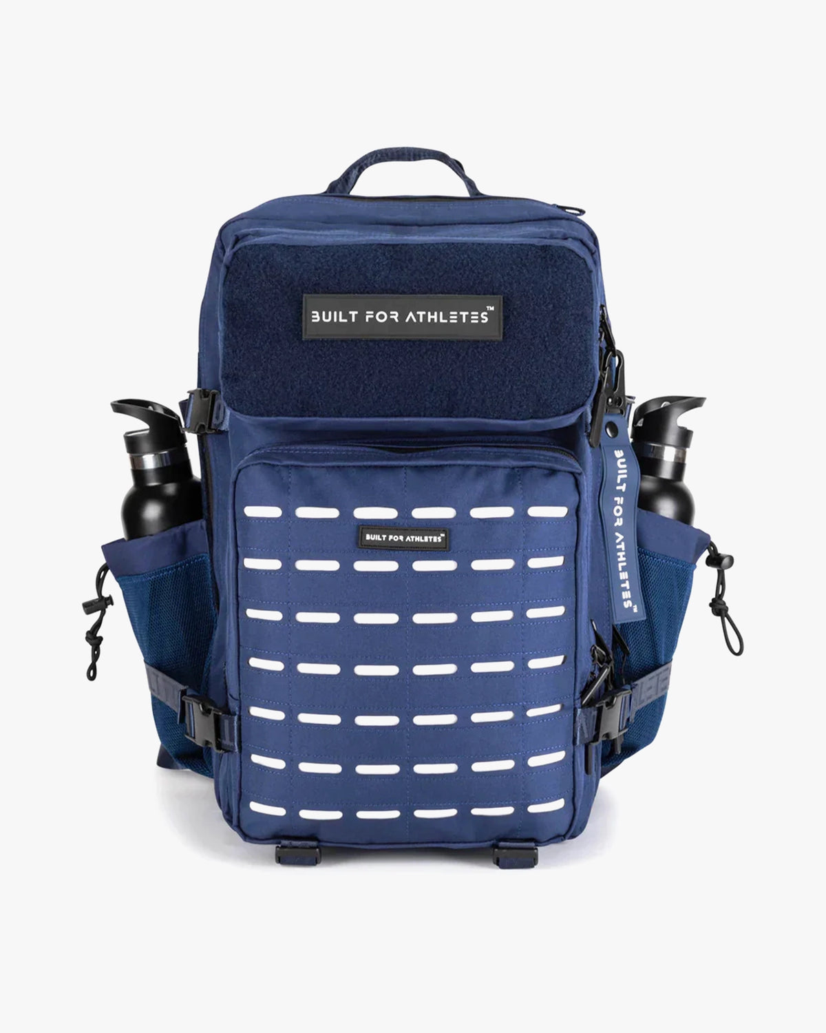 LARGE GYM BACKPACK BUILT FOR ATHLETES NAVY WHITE