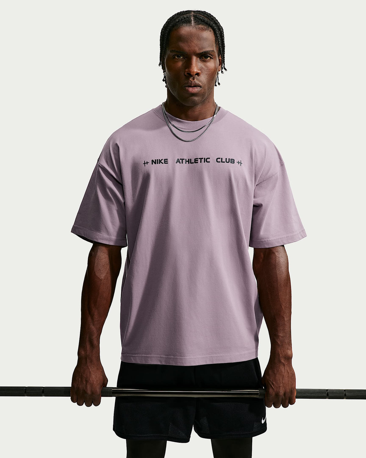 Nike N.A.C. Men's Oversized T-Shirt - Purple Smoke