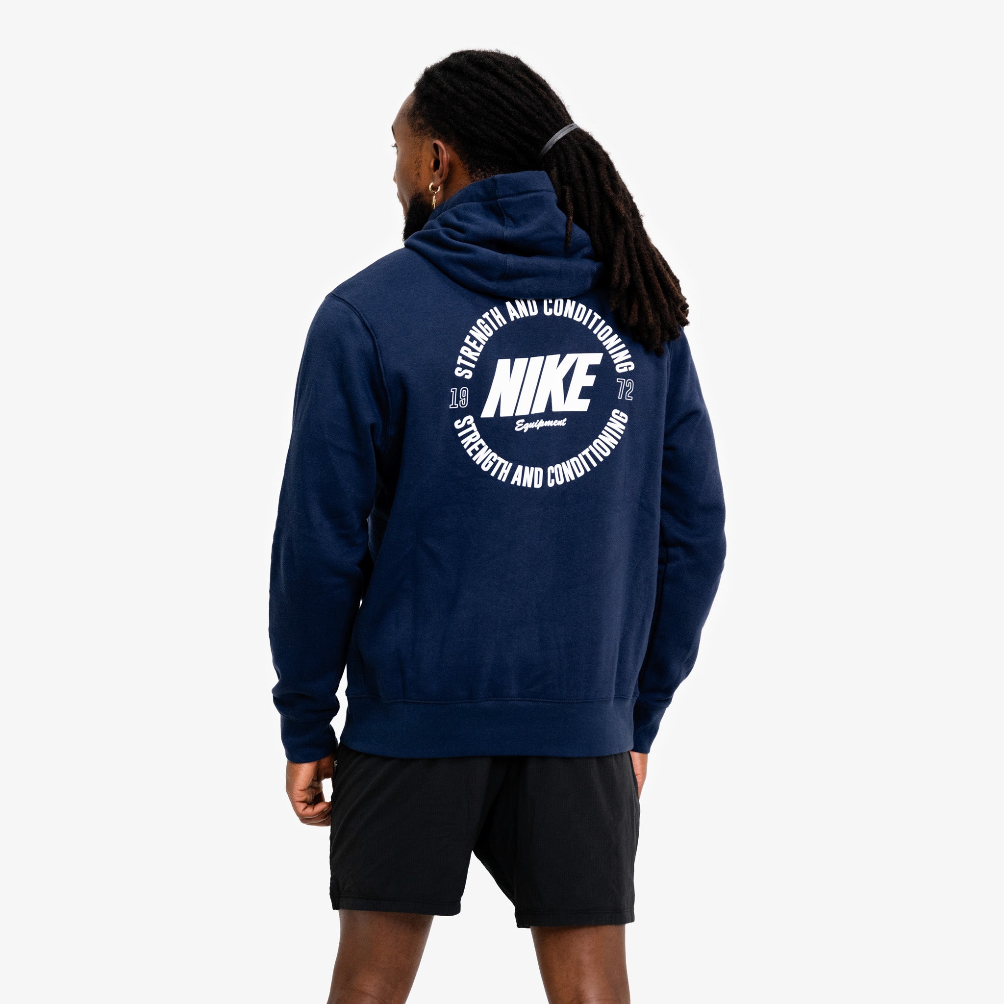 NIKE S&C HOODIE UNISEX NAVY/WHITE