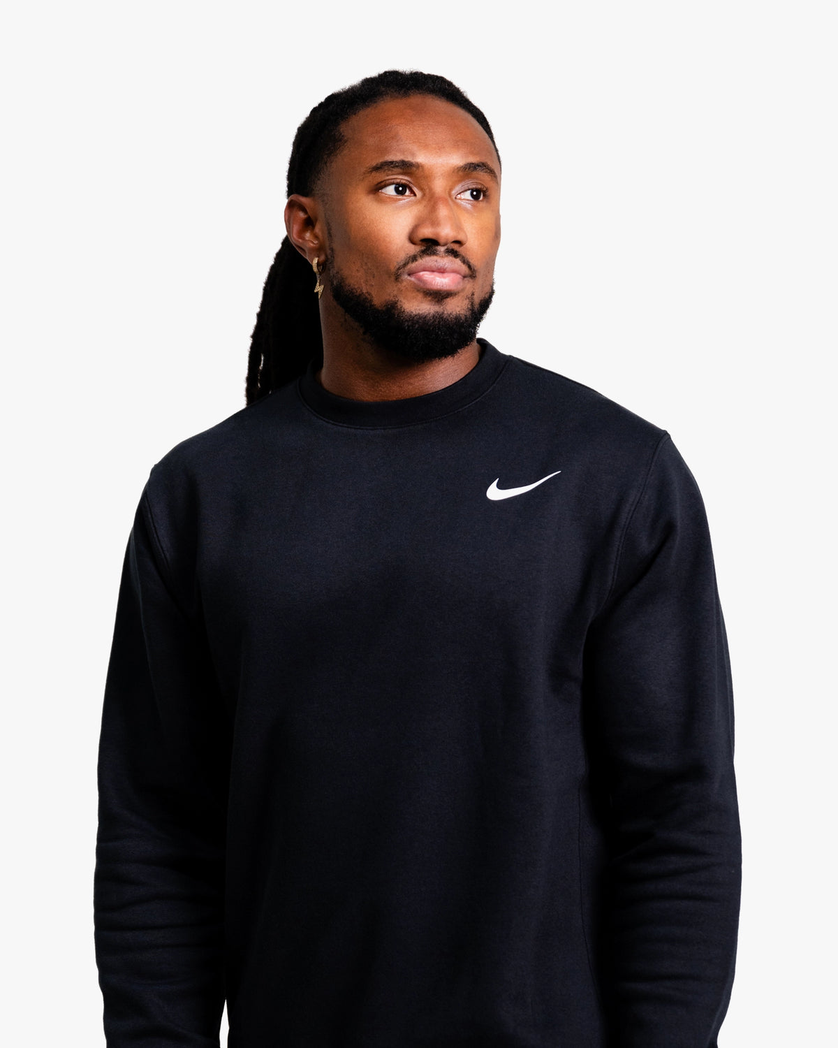 NIKE S&C MEN'S CREWNECK BLACK/WHITE