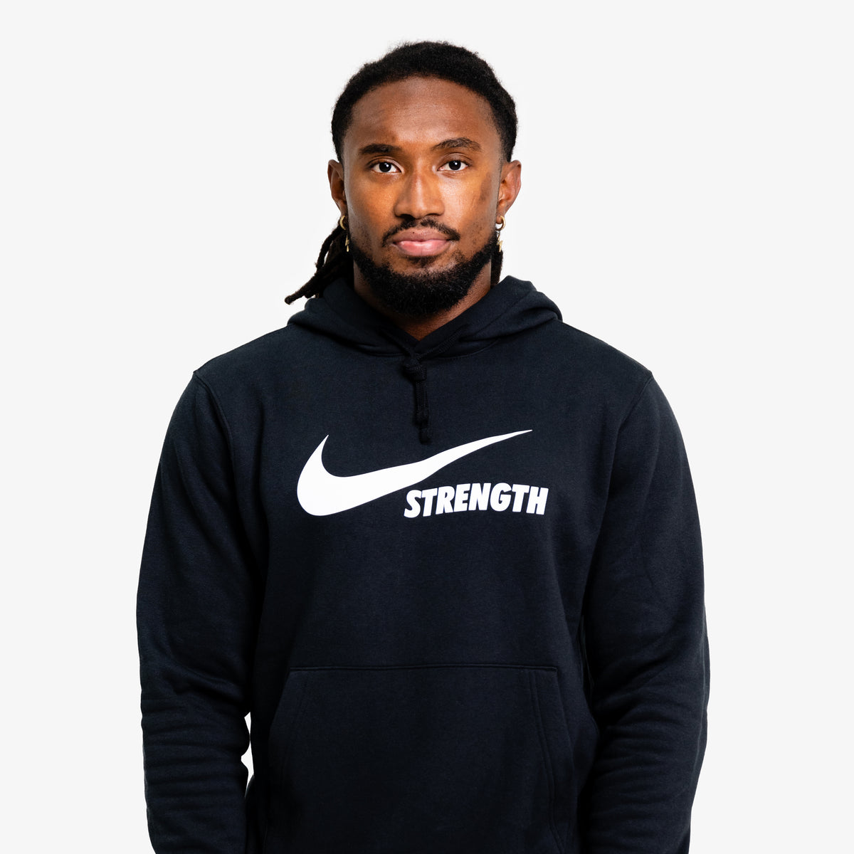NIKE STRENGTH HOODIE BLACK/WHITE
