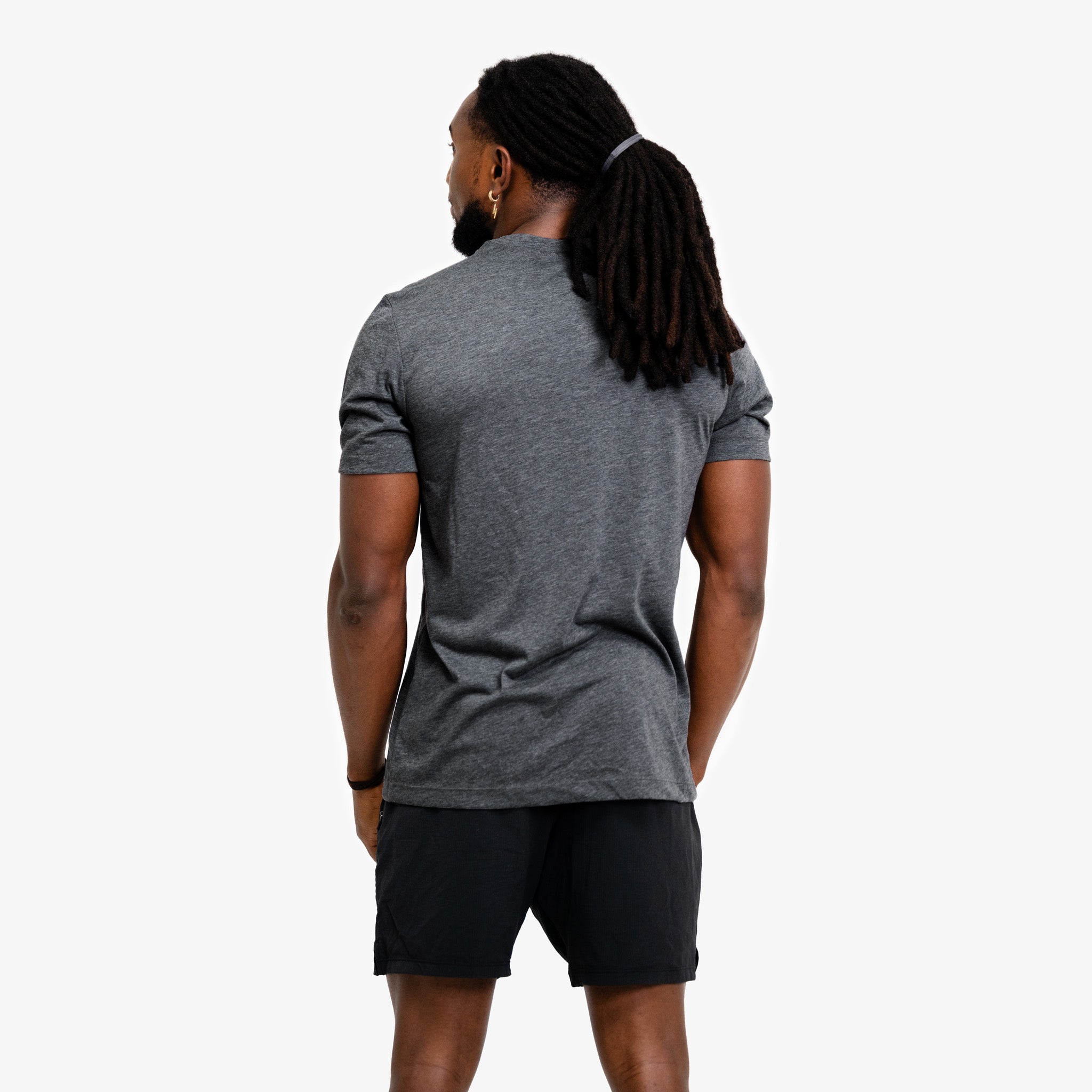 NIKE STRENGTH MEN'S TEE CHARCOAL/WHITE
