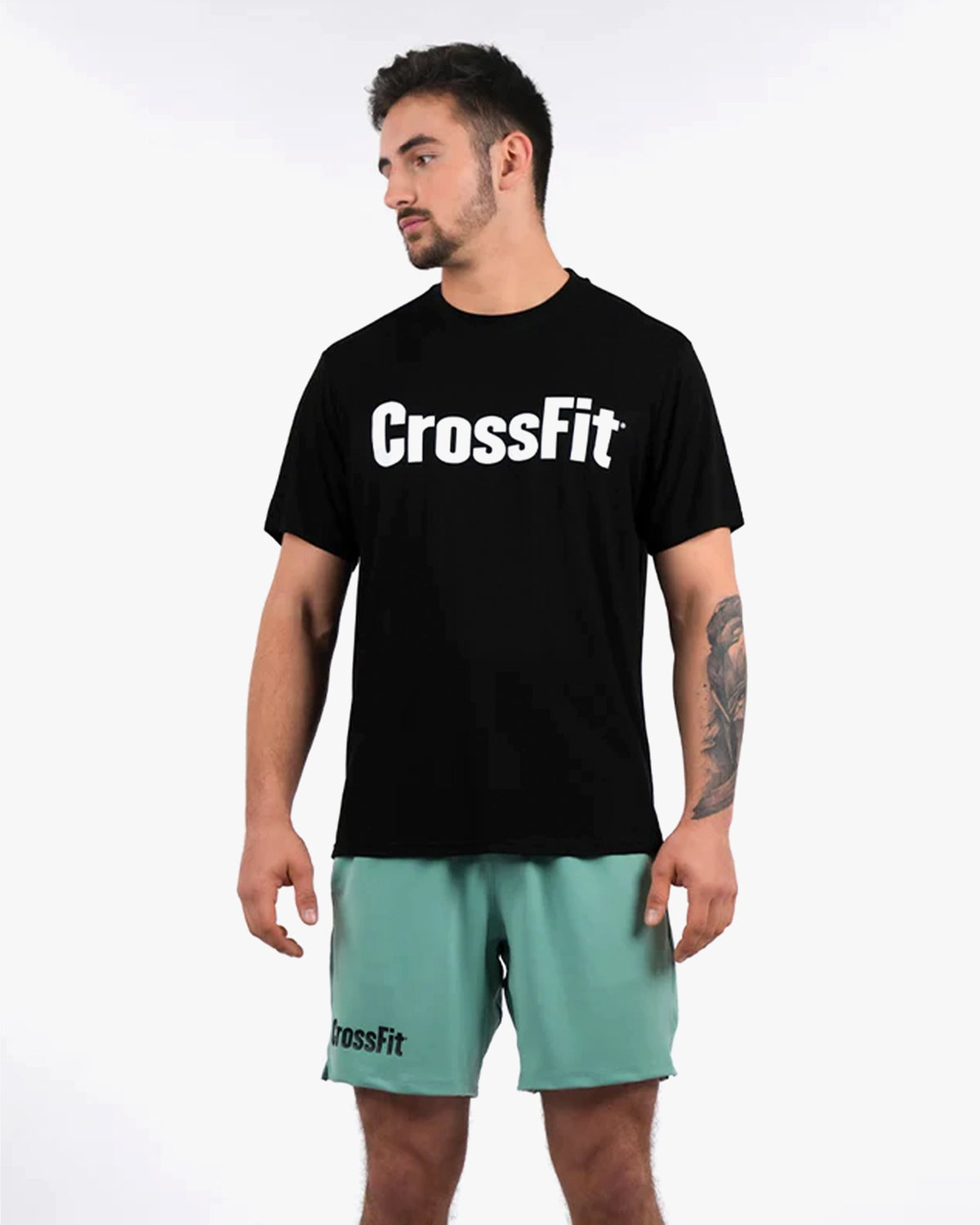 NORTHERN  SPIRIT MEN PLAIN TSHIRT CROSSFIT BLACK