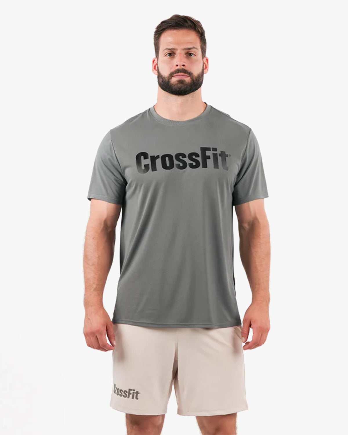 NORTHERN  SPIRIT MEN PLAIN TSHIRT CROSSFIT DARK GREY