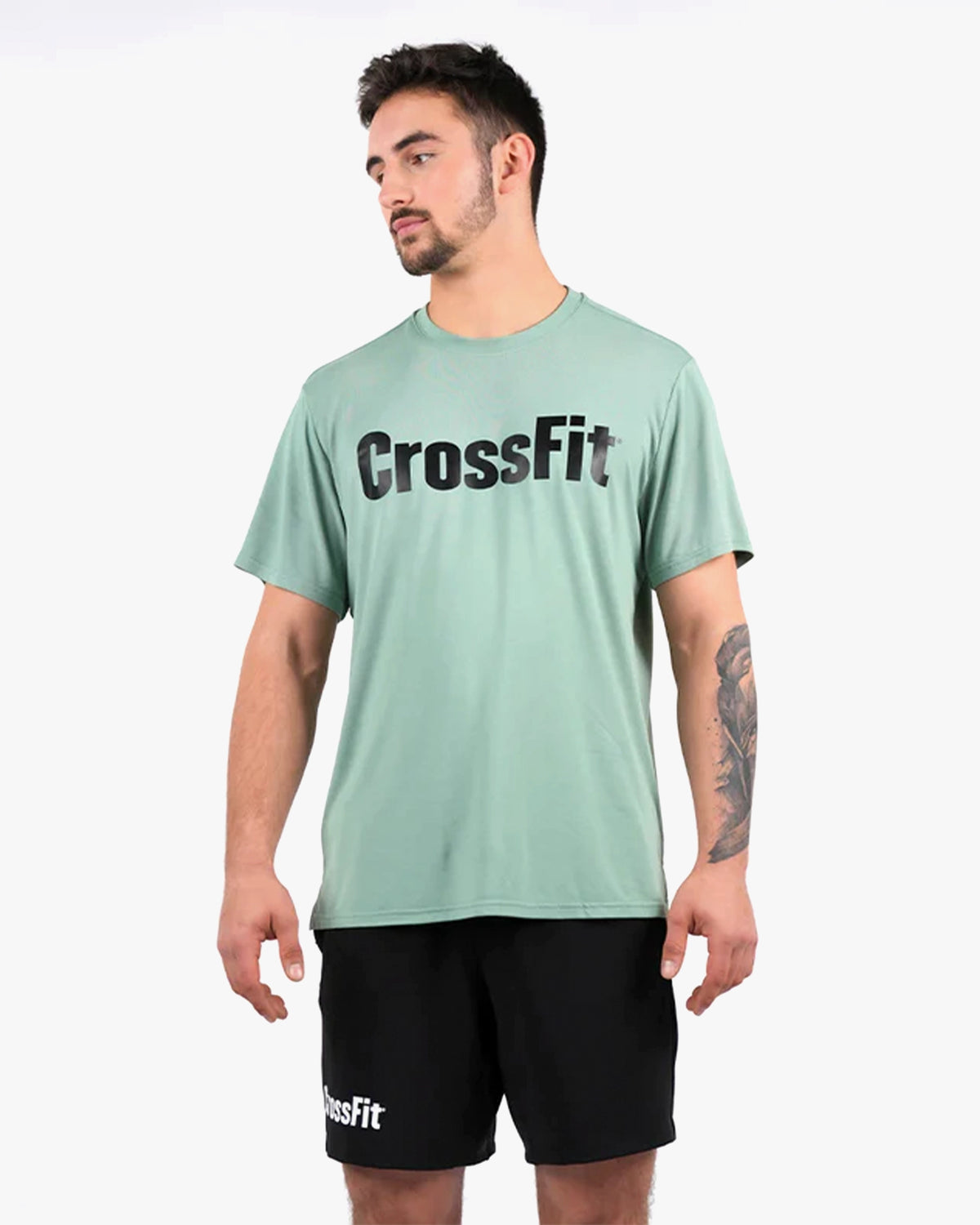 NORTHERN  SPIRIT MEN PLAIN TSHIRT CROSSFIT GREEN