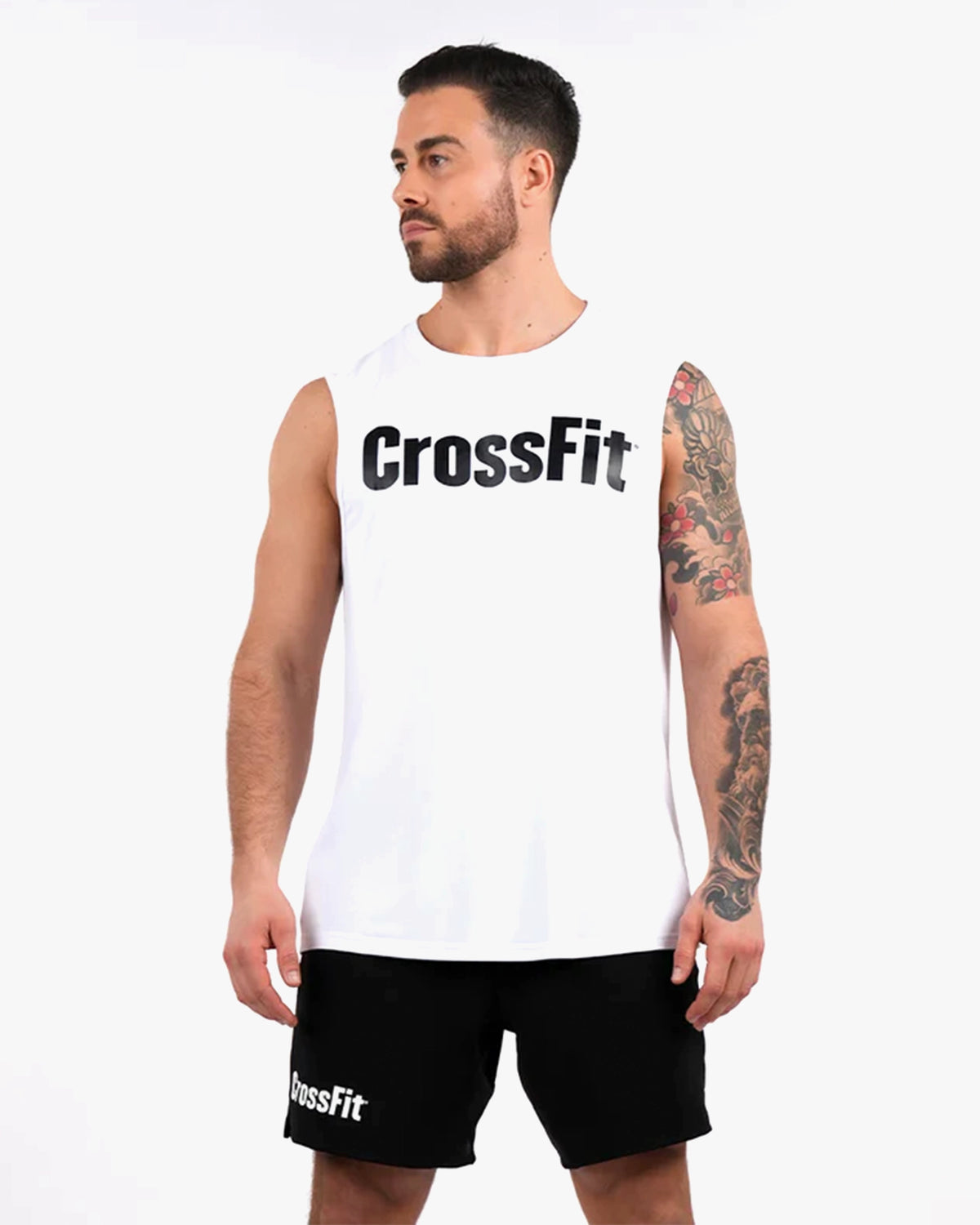 NORTHERN SPIRIT MEN RIDER TANK TOP CROSSFIT WHITE
