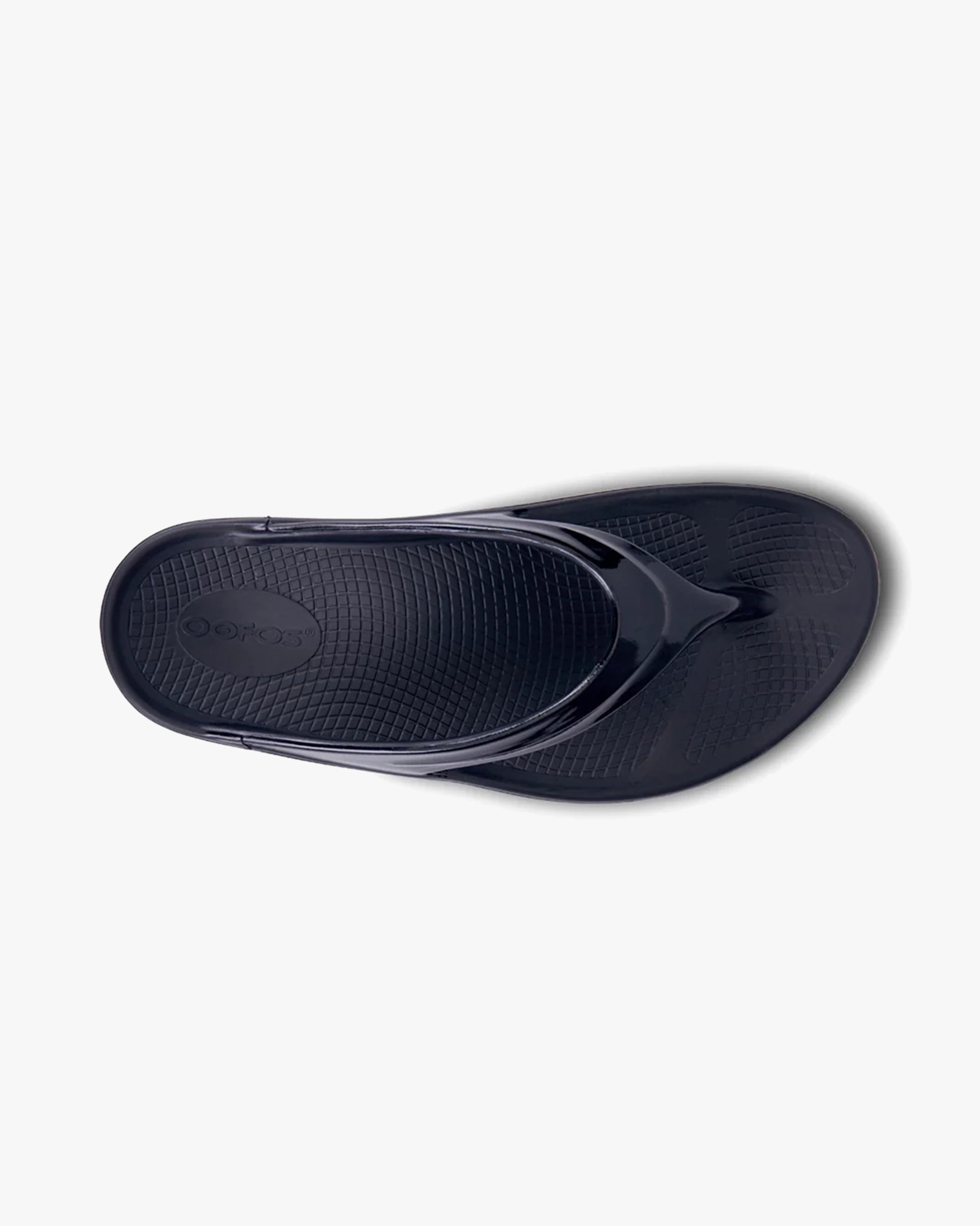 OOFOS UNISEX OOMEGA THONG  SANDALS - BLACK