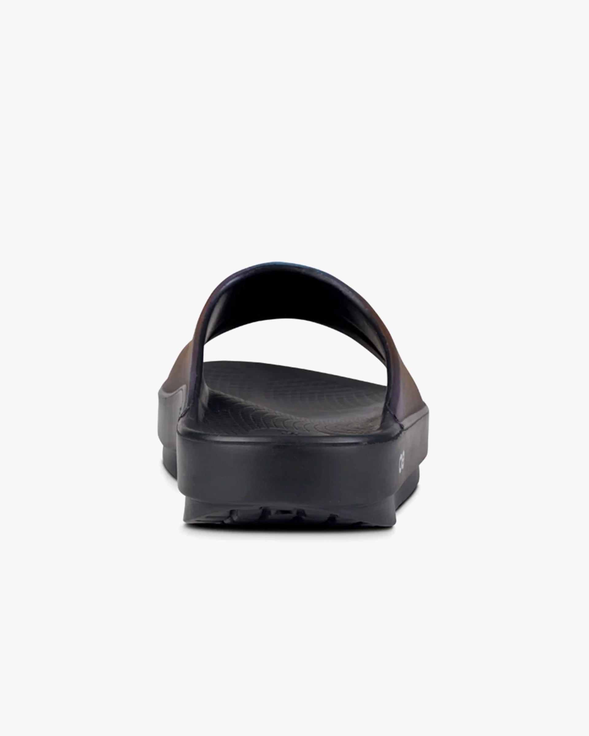 OOFOS WOMEN'S LUXE SLIDE SANDALS - MIDNIGHT SPECTRE