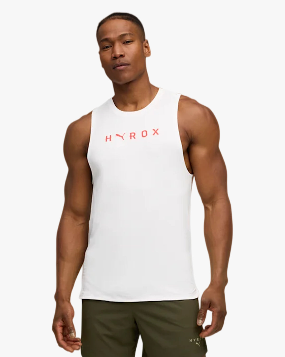 PUMA X HYROX MEN'S CLOUDSPUN THERMOADAPT TANK WHITE